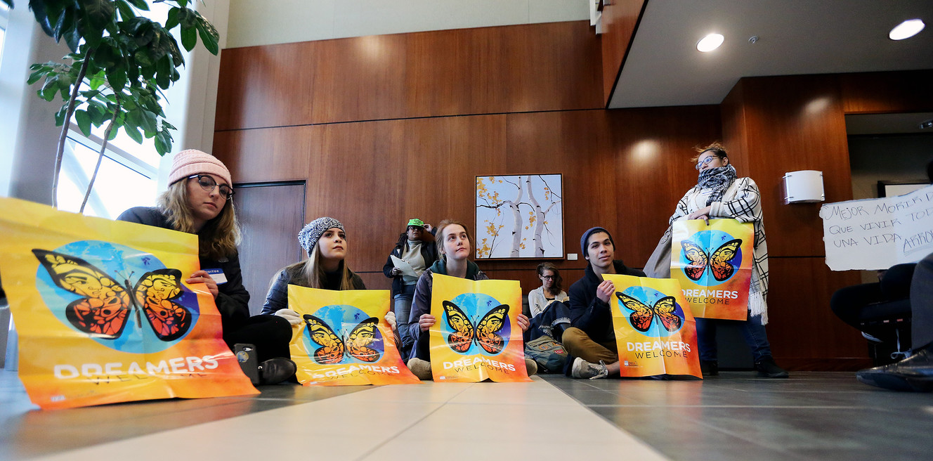 'Dreamers' demonstrate in downtown Salt Lake; Rep. Mia Love calls for DACA solution