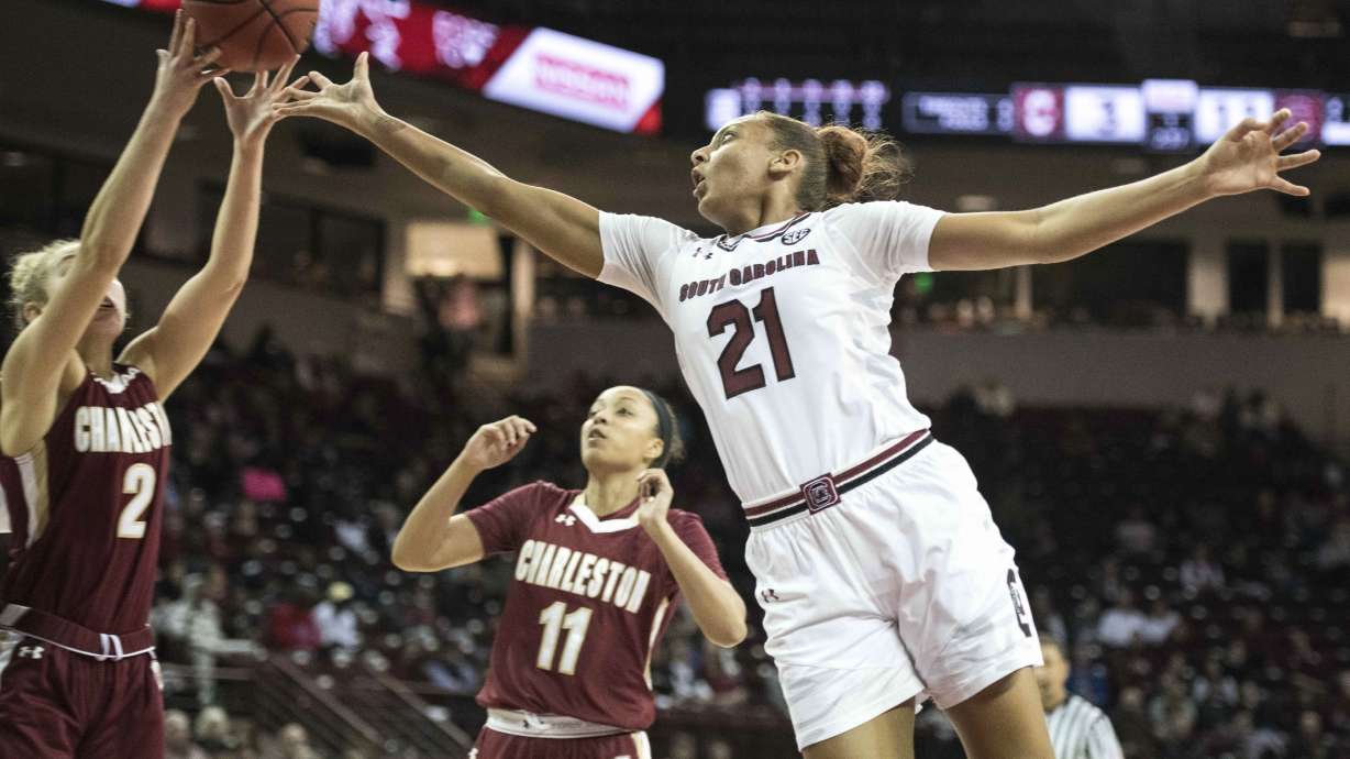 Wilson powers No. 5 Gamecocks to 69-43 win over Charleston