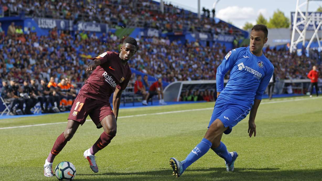 Dembele returns to training nearly 3 months after surgery
