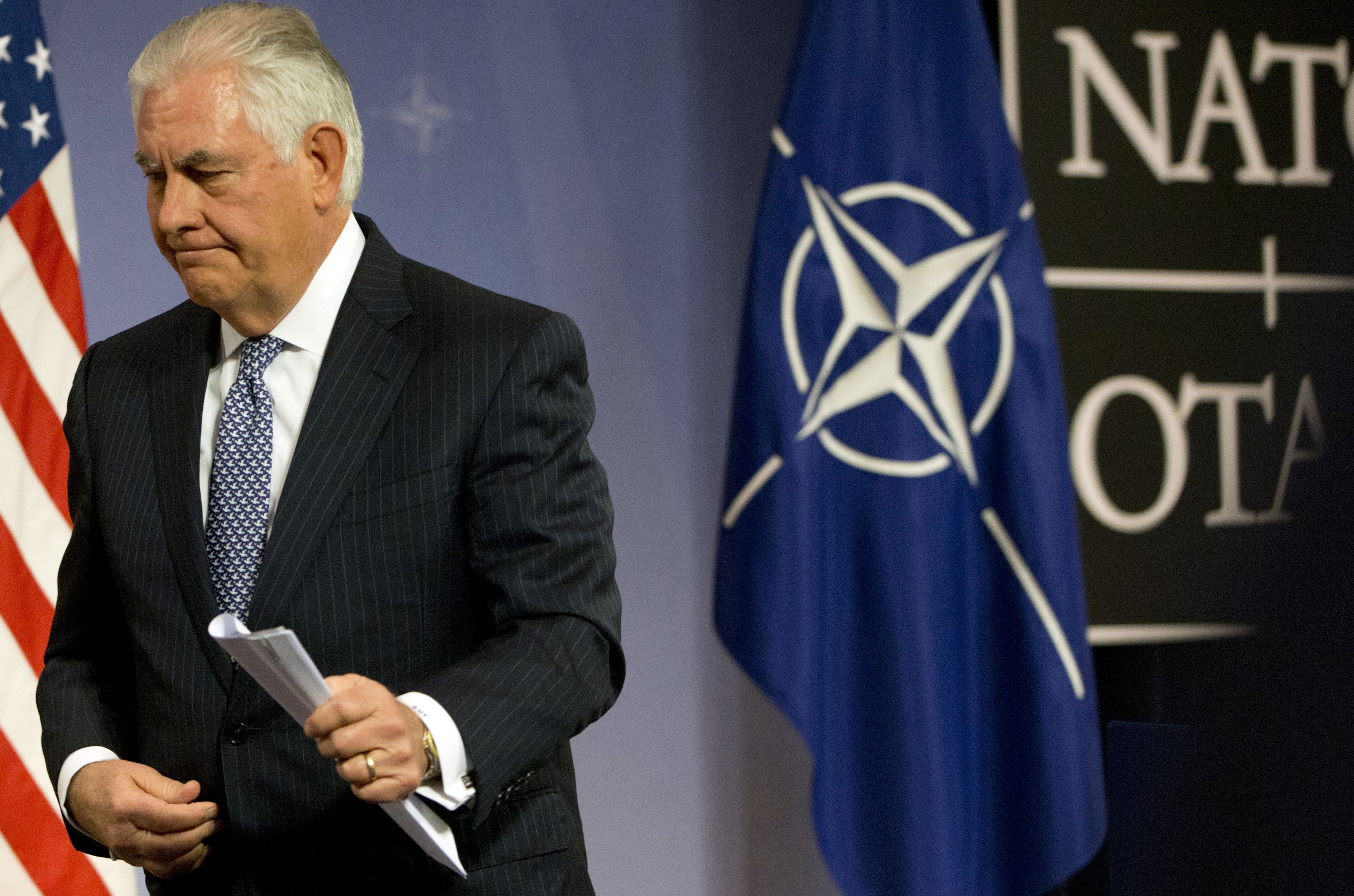 For Tillerson, a lonely job defending Trump's Jerusalem move