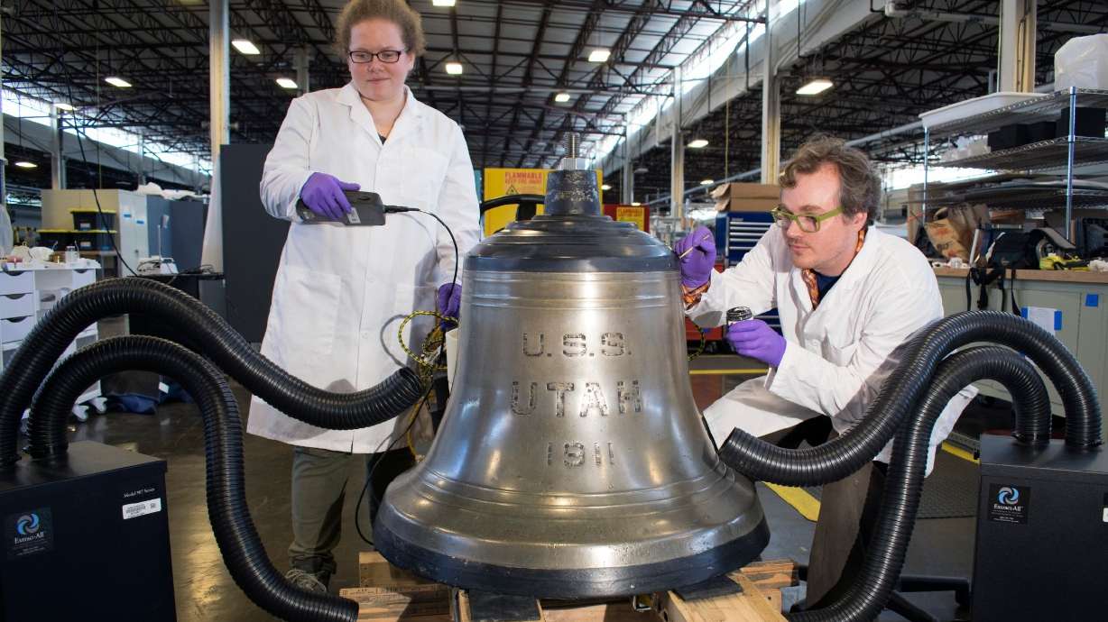 USS Utah bell returns home to be rededicated on Pearl Harbor anniversary