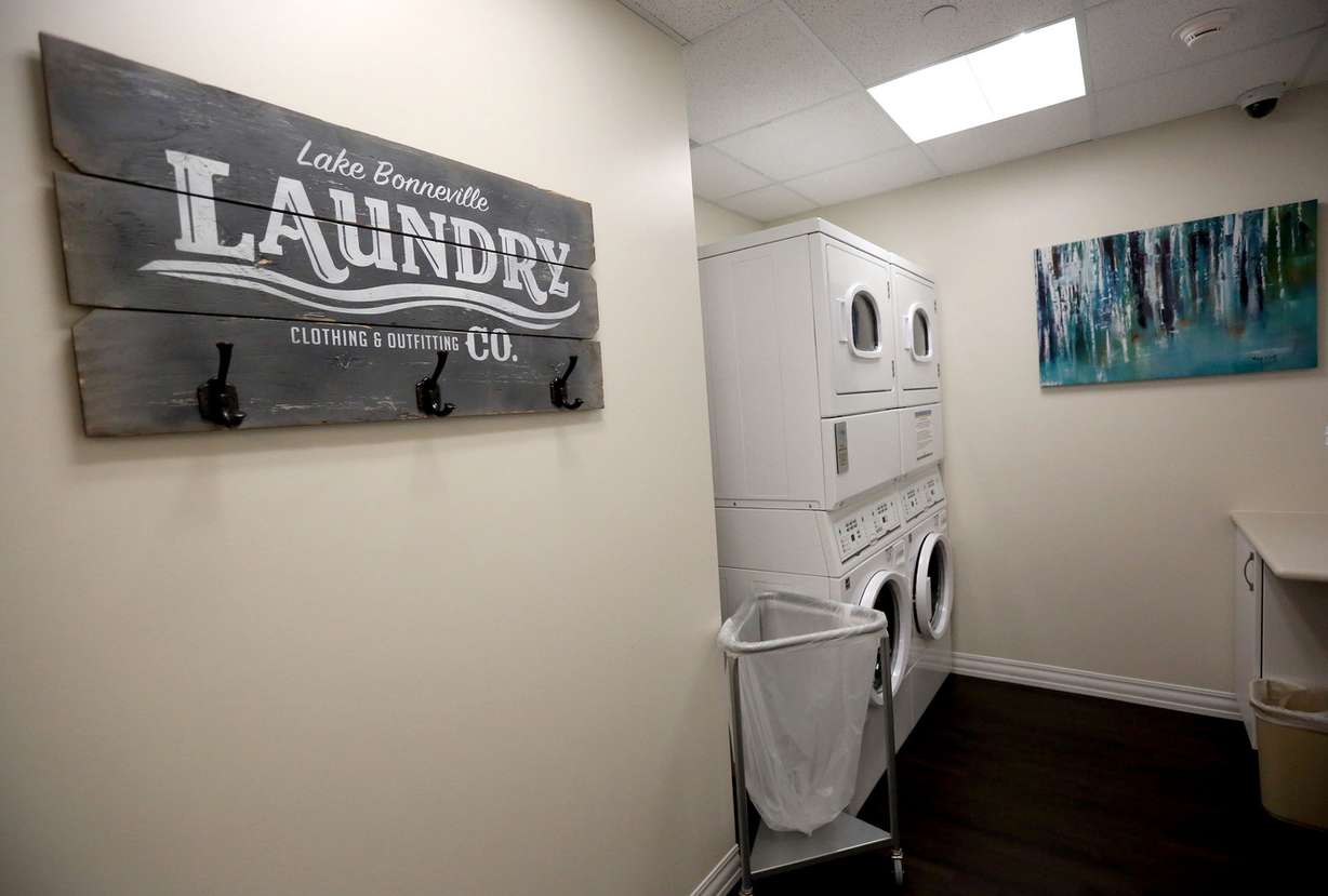 A laundry room is part of second Ronald McDonald Family Room at Primary Children’s Hospital in Salt Lake City on Wednesday, Dec. 6, 2017. The room will serve the families of patients in the pediatric intensive care unit, cardiac ICU and neuro trauma unit. (Photo: Kristin Murphy, KSL)