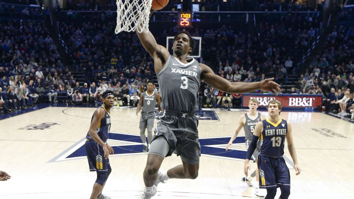 Bluiett scores 26, No. 13 Xavier beats Kent State 96-70