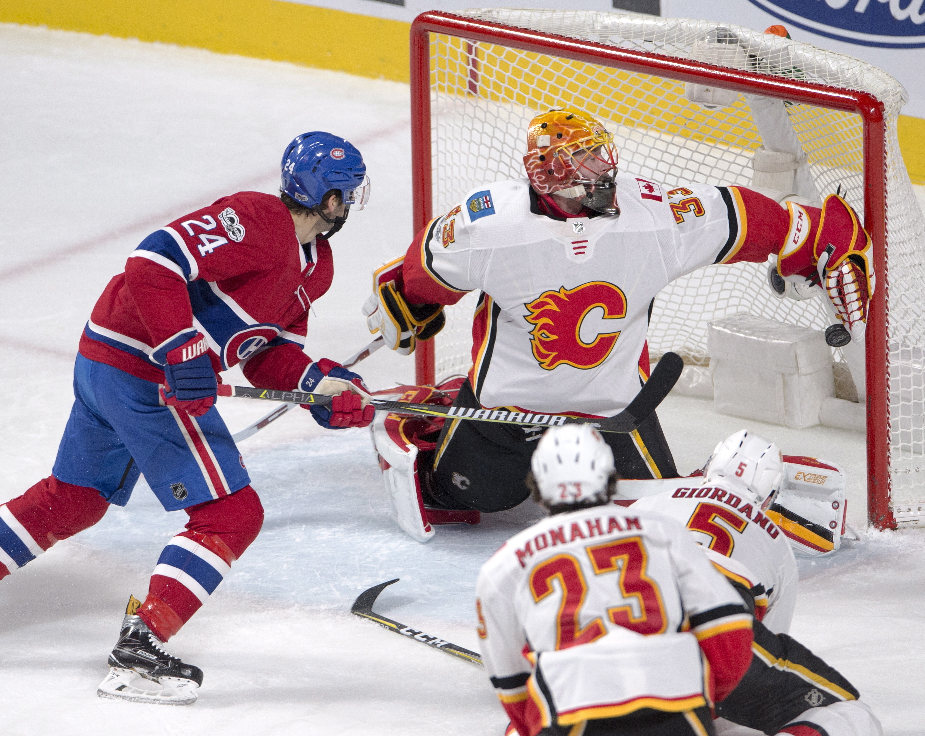 Monahan lifts Flames past Canadiens 3-2 in OT