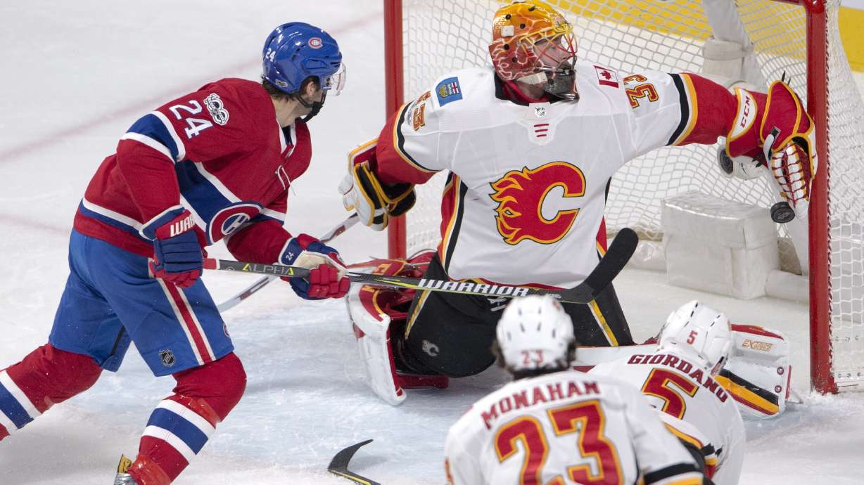 Monahan lifts Flames past Canadiens 3-2 in OT