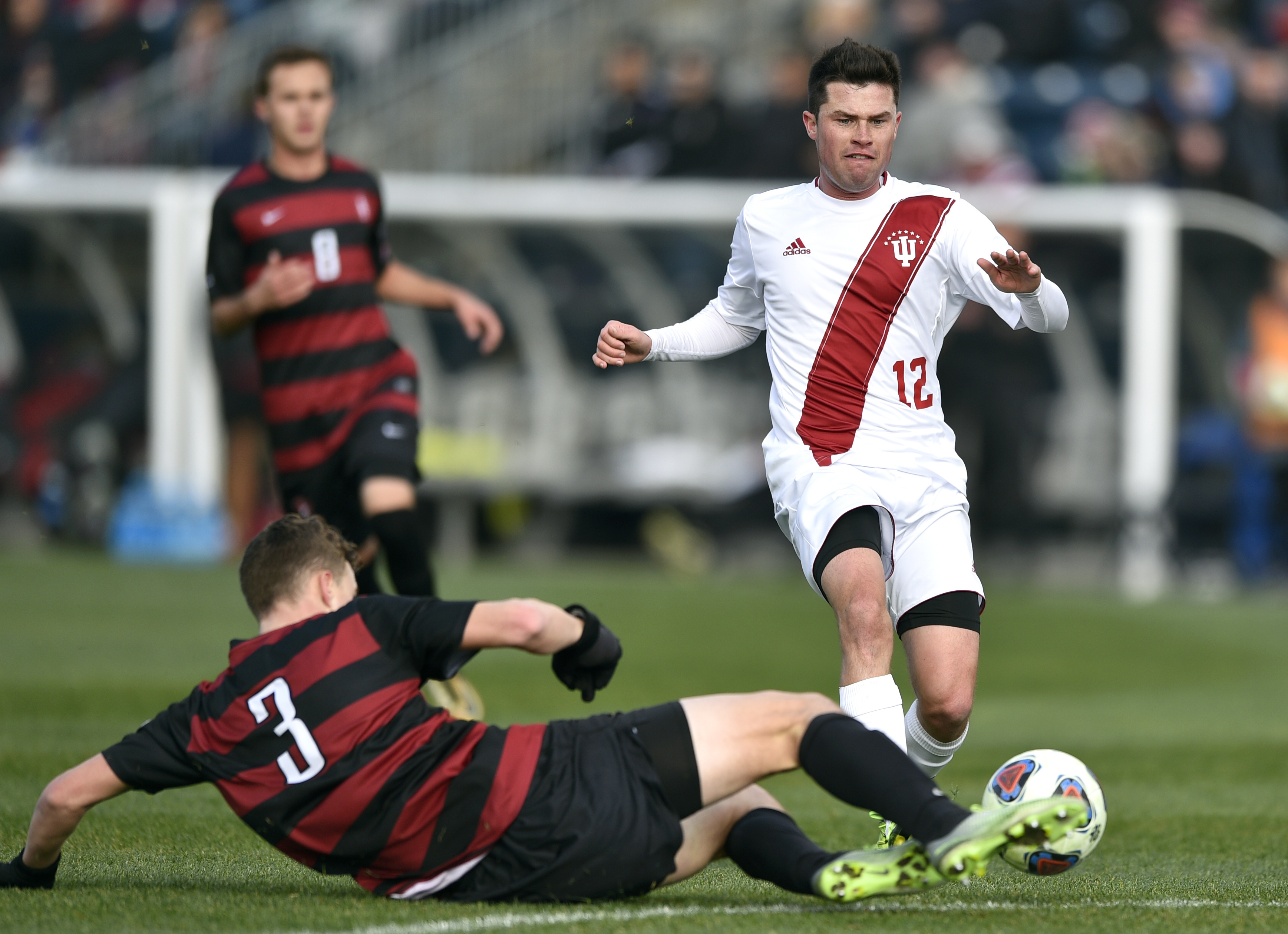Stanford beats Indiana in double OT for 3rd straight title