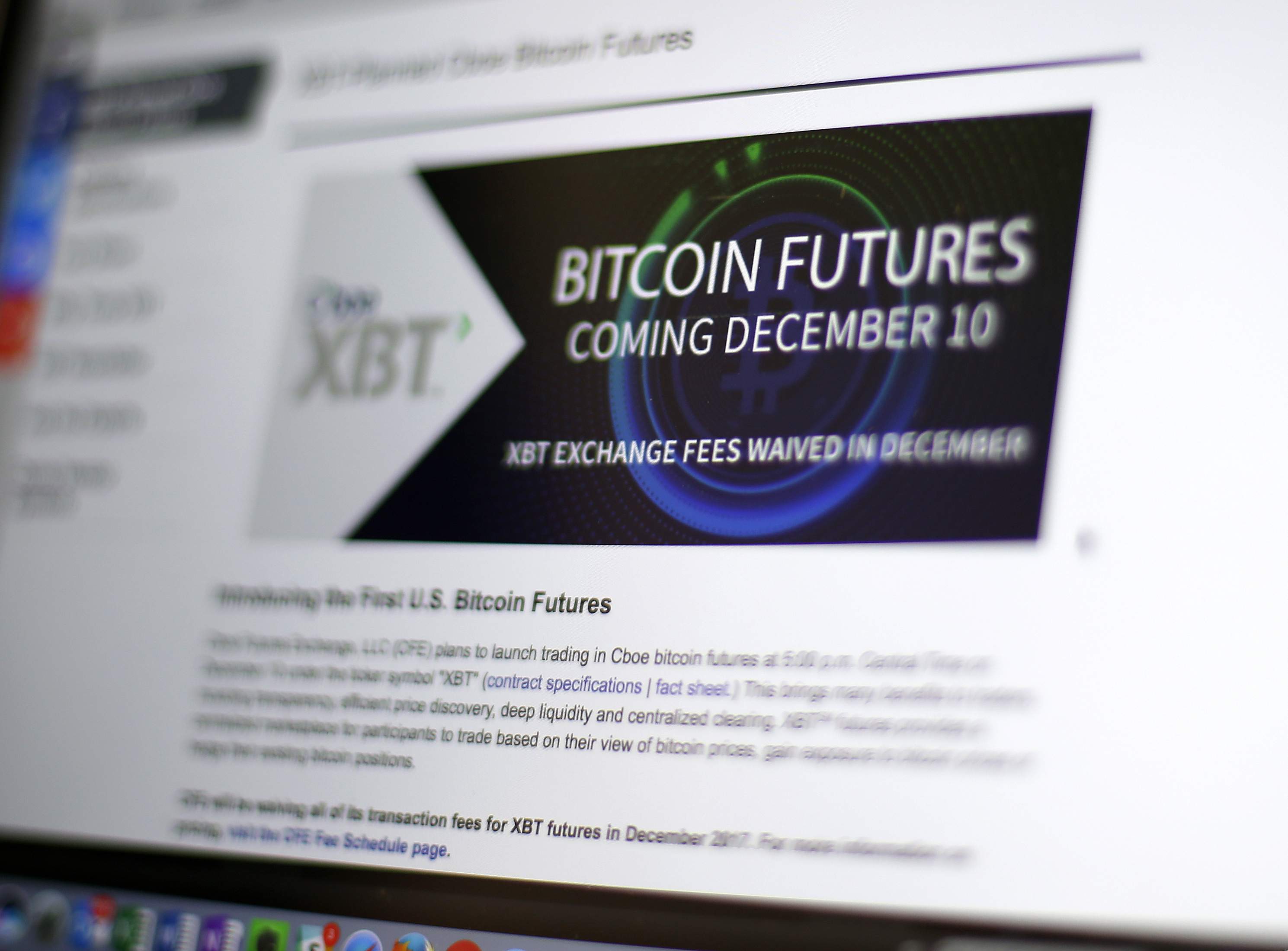 Bitcoin futures soar amid frenzy over virtual currency