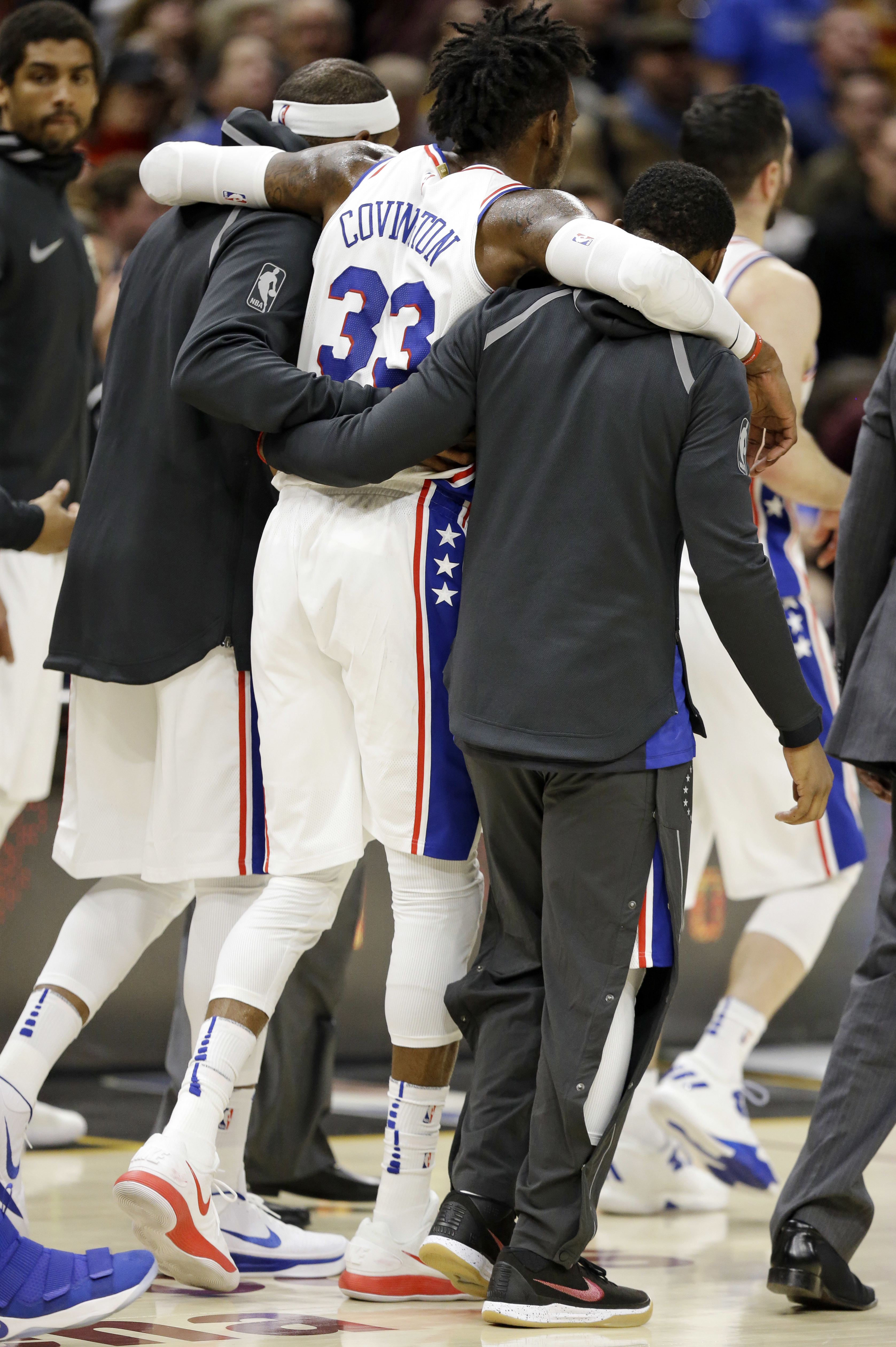 Sixers' Embiid, McConnell out vs. Pelicans