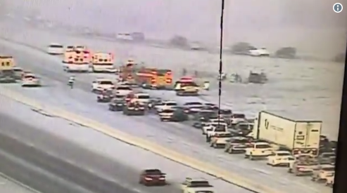 Westbound I-80 reopens at I-215 after multiple crashes