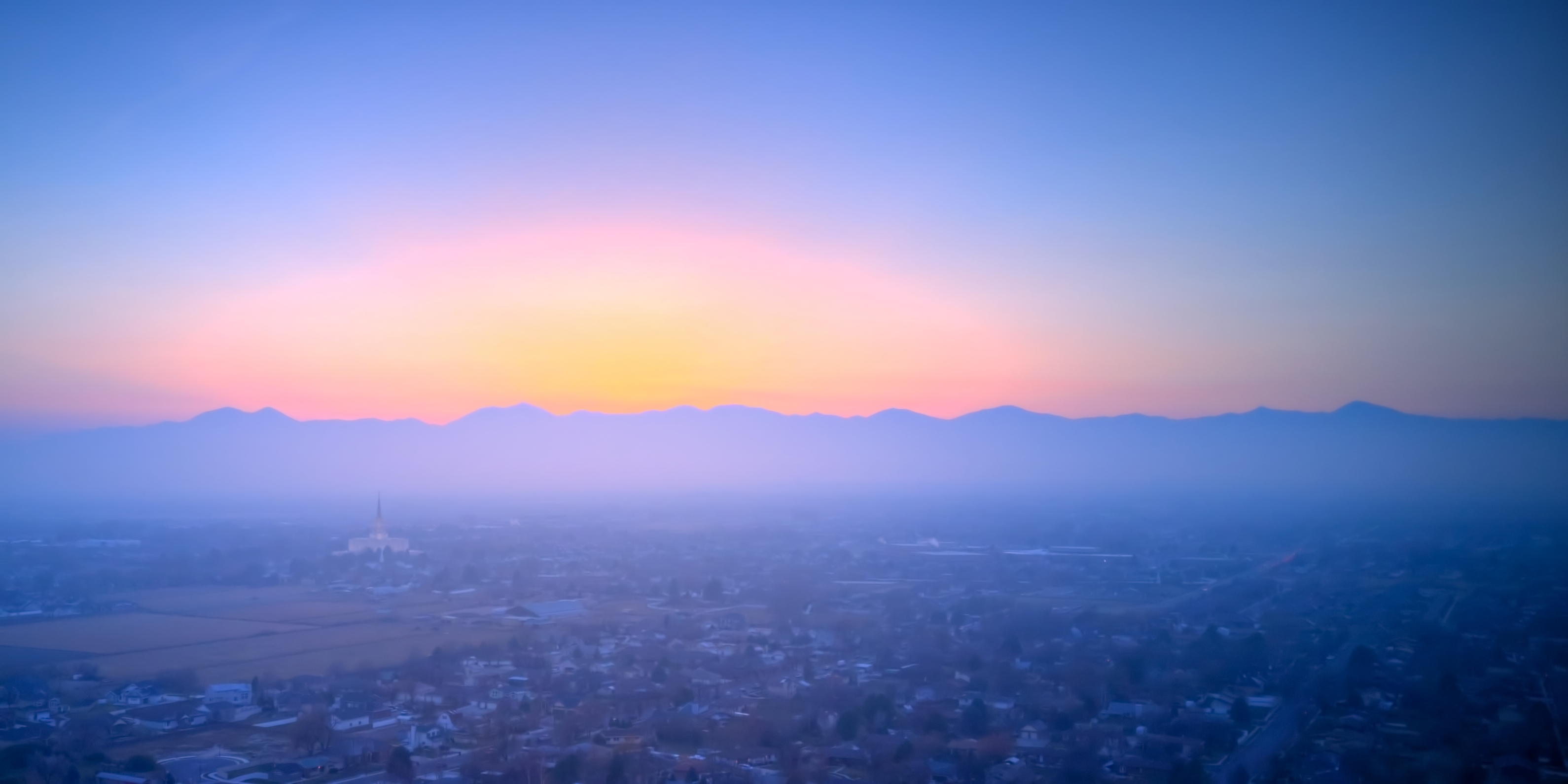 User submitted: Photos show smoggy sunsets as inversion sets in