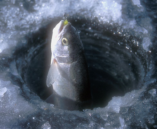 Mantua Reservoir offers great ice fishing