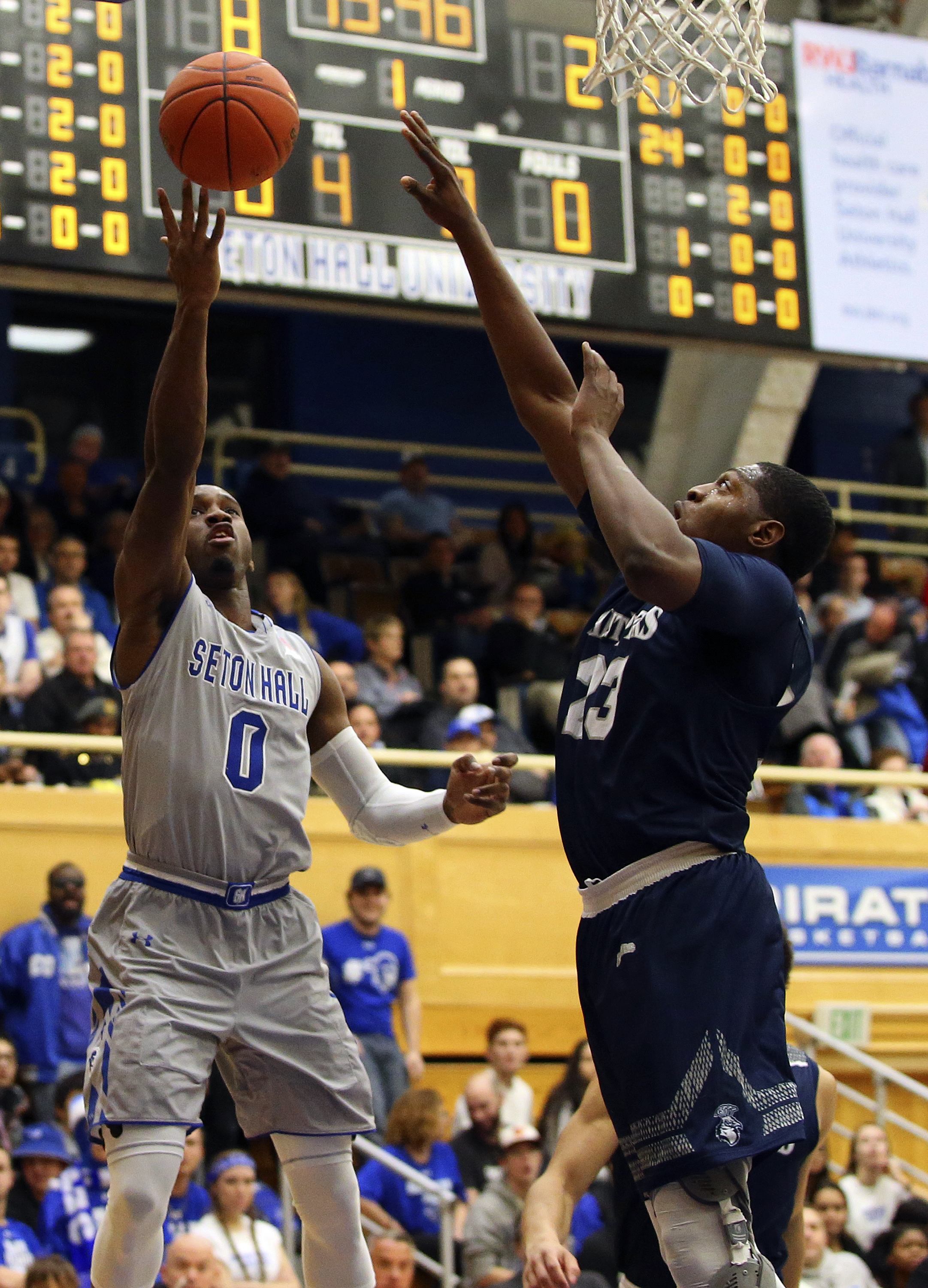 Delgado keys No. 15 Seton Hall over Saint Peter's