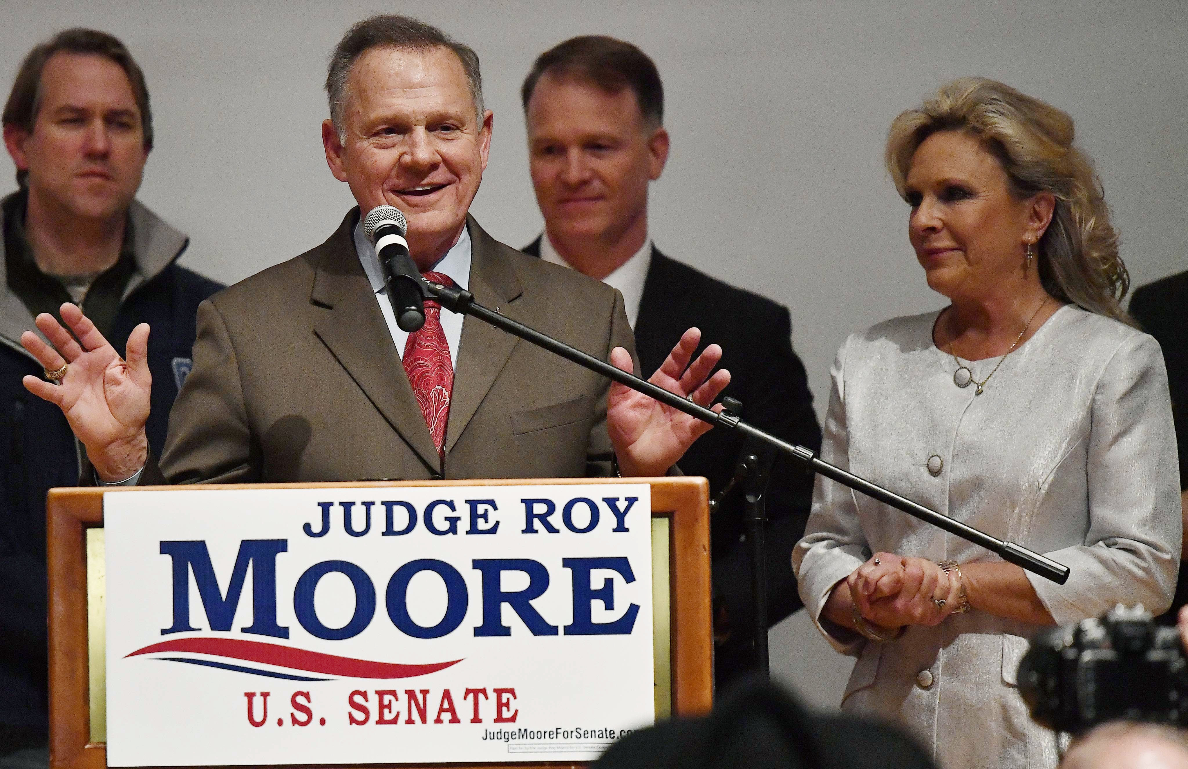 The Latest: Some in GOP cheered by Moore loss in Alabama
