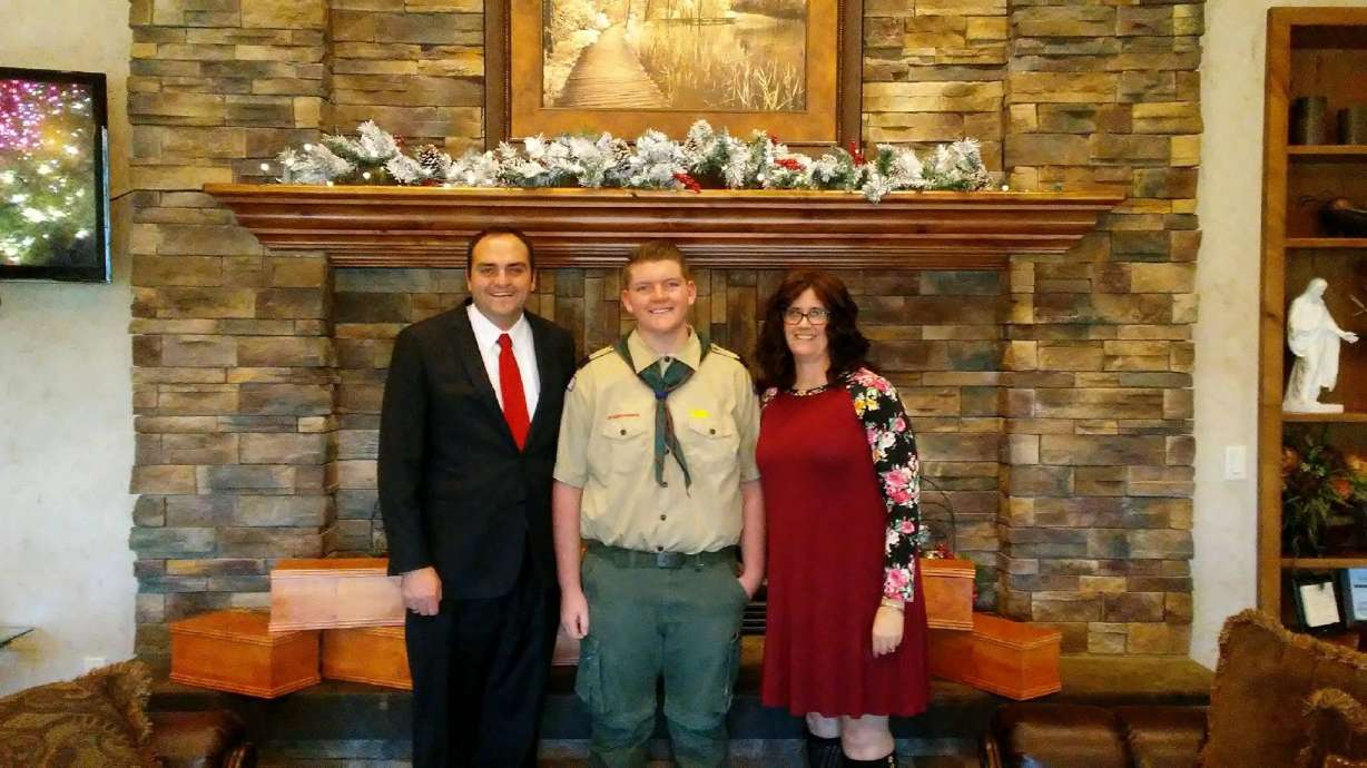 Eagle Scout donates caskets for babies to Vernal funeral home