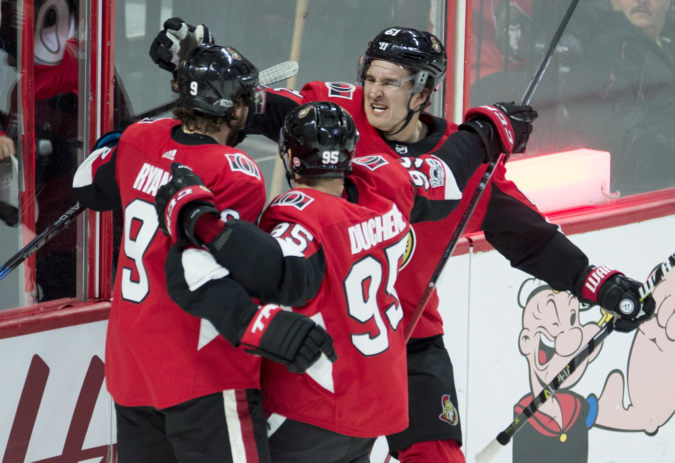 Anderson, Senators stop skids with 3-2 win over Rangers
