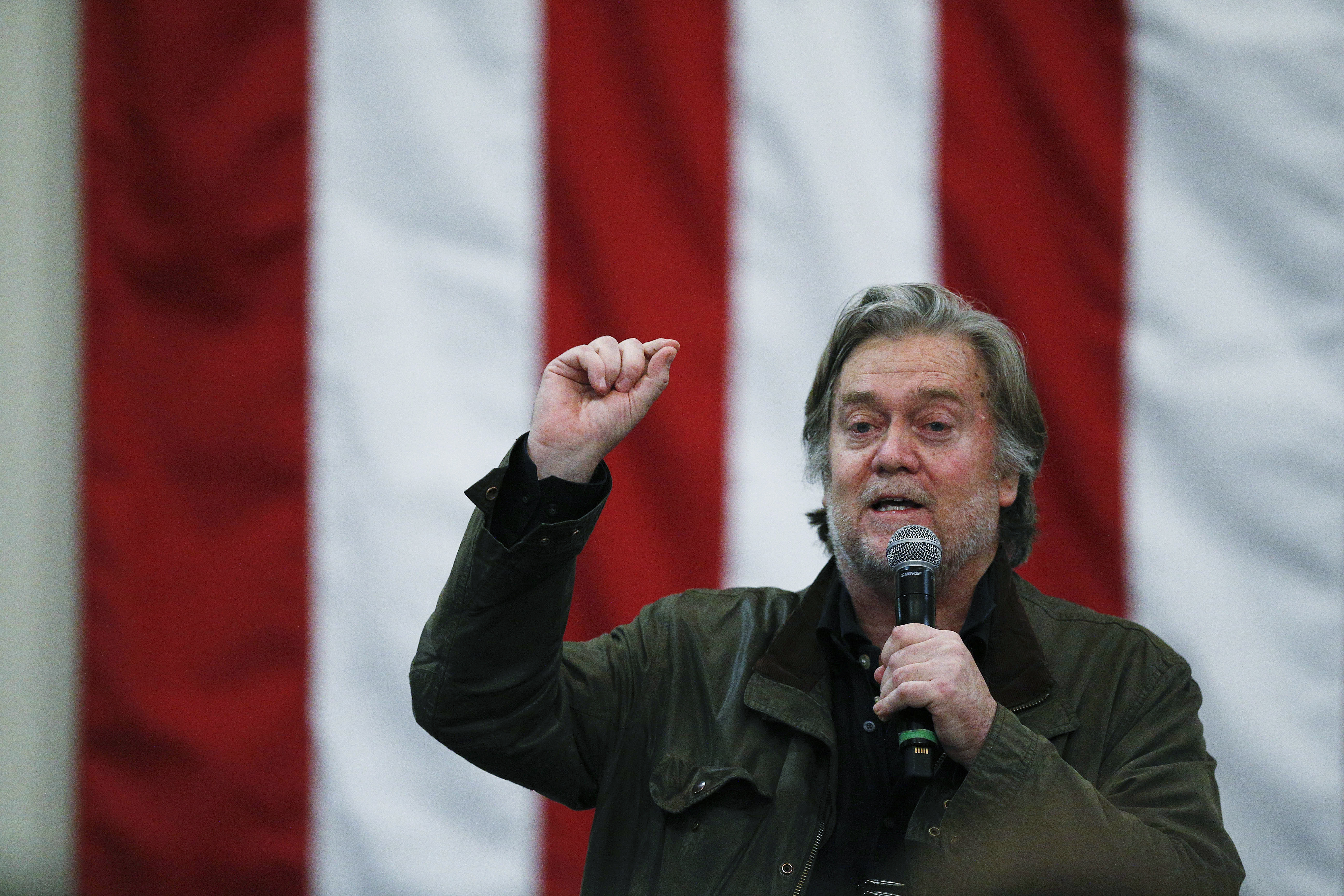 Bannon, undeterred, under siege from GOP after Alabama loss