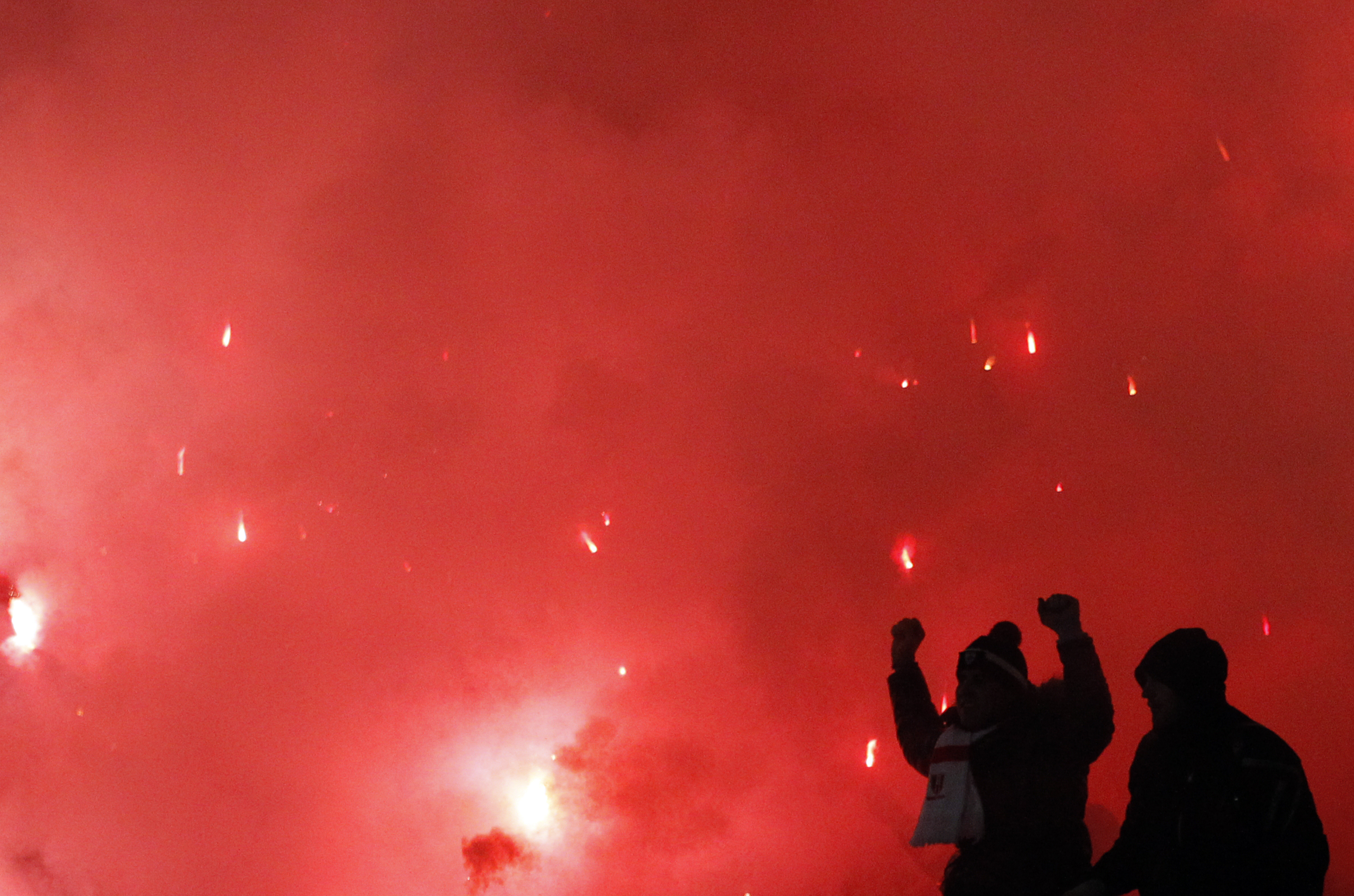 26 people arrested after massive soccer fan brawl in Serbia