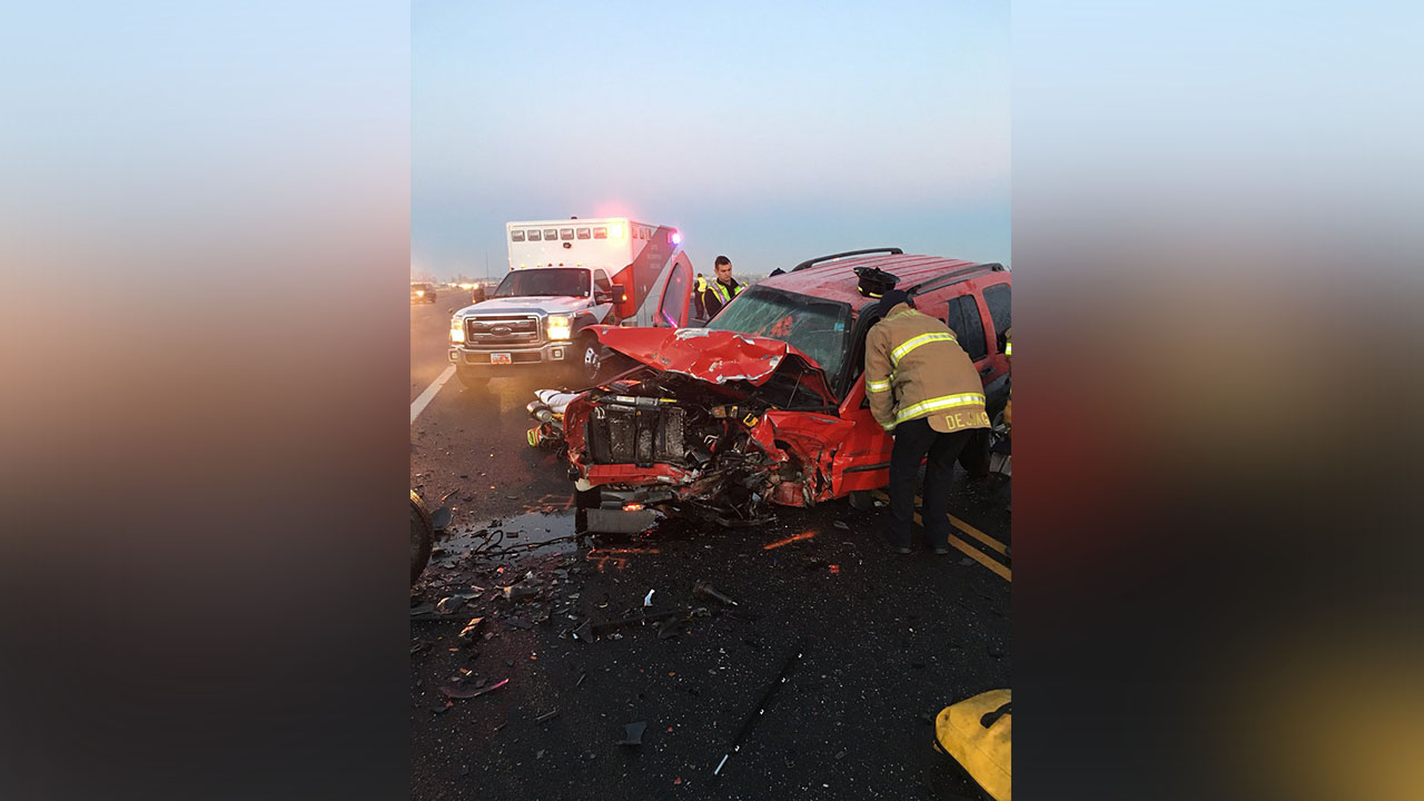 Eastbound Highway 193 reopens after crash seriously injures 3