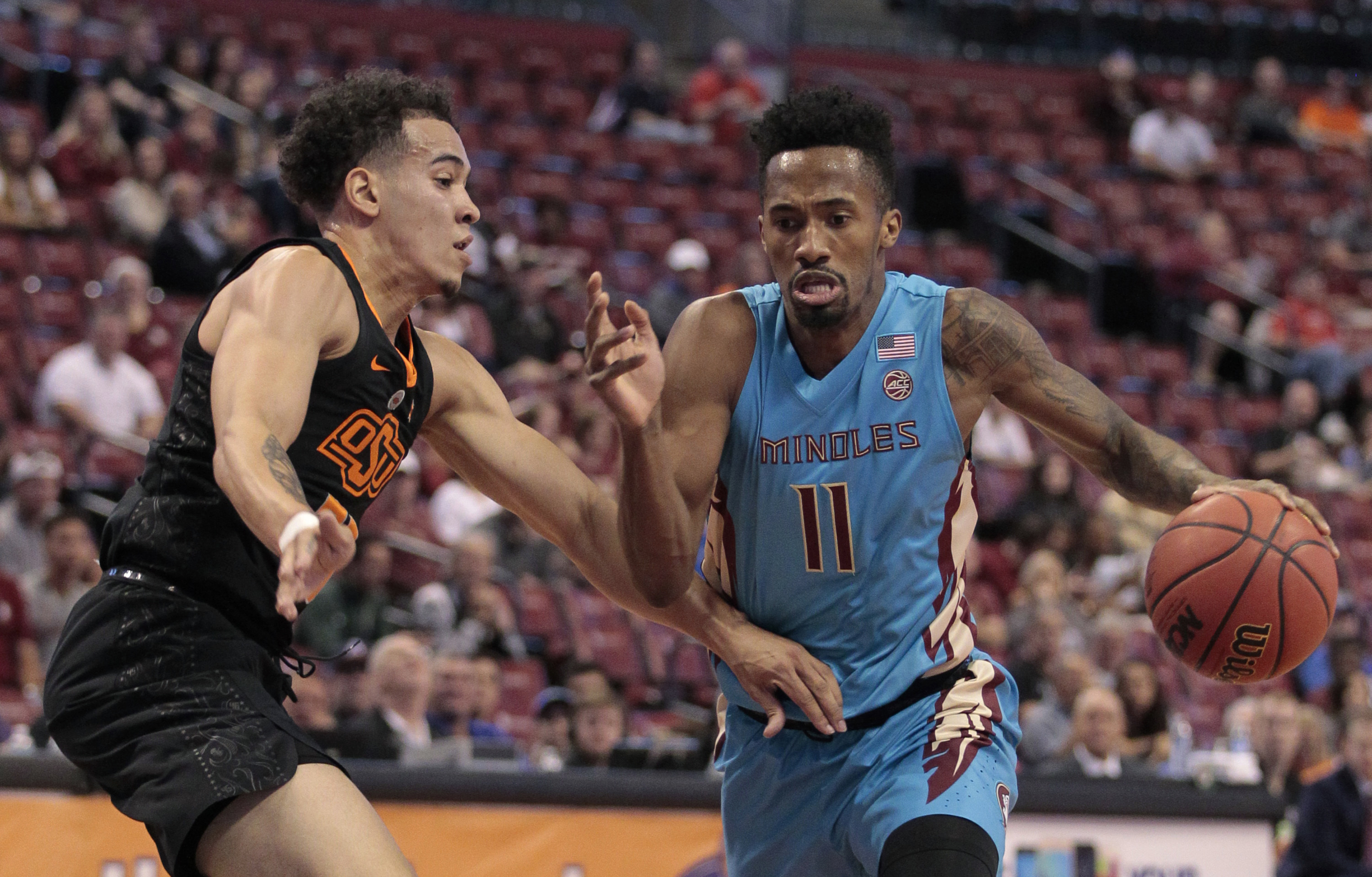 Oklahoma State hands No. 19 Florida State 1st loss, 71-70