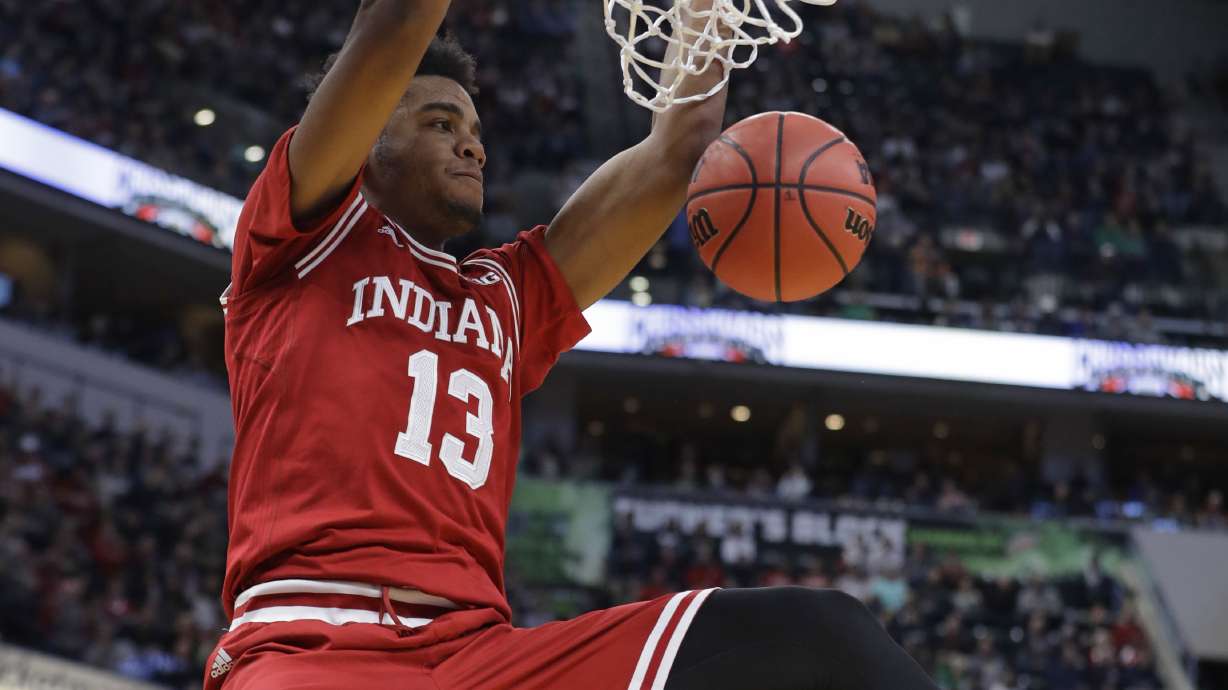 Morgan helps Indiana rally past No. 18 Notre Dame 80-77