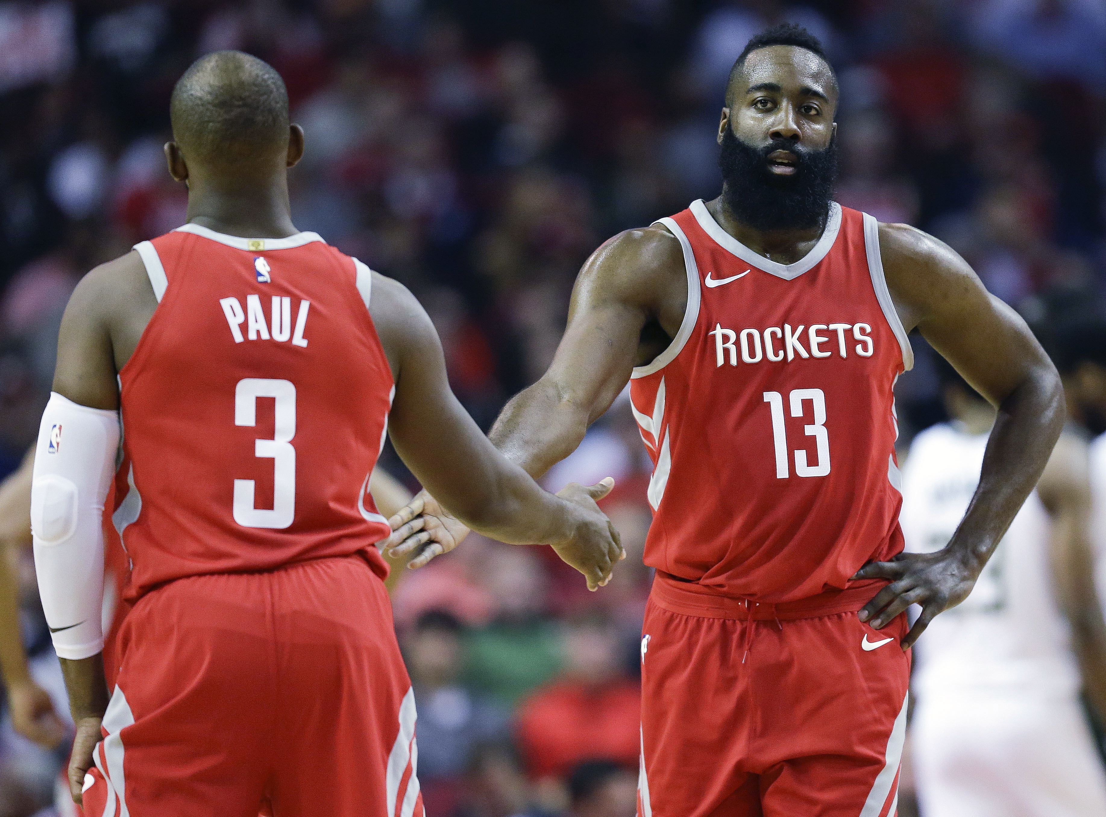 Harden, Paul lead Rockets to 13th straight victory