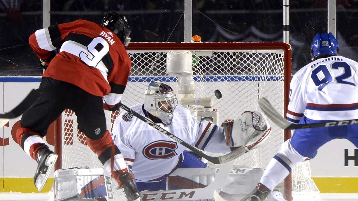 Anderson, Senators beat Canadiens 3-0 in NHL 100 Classic