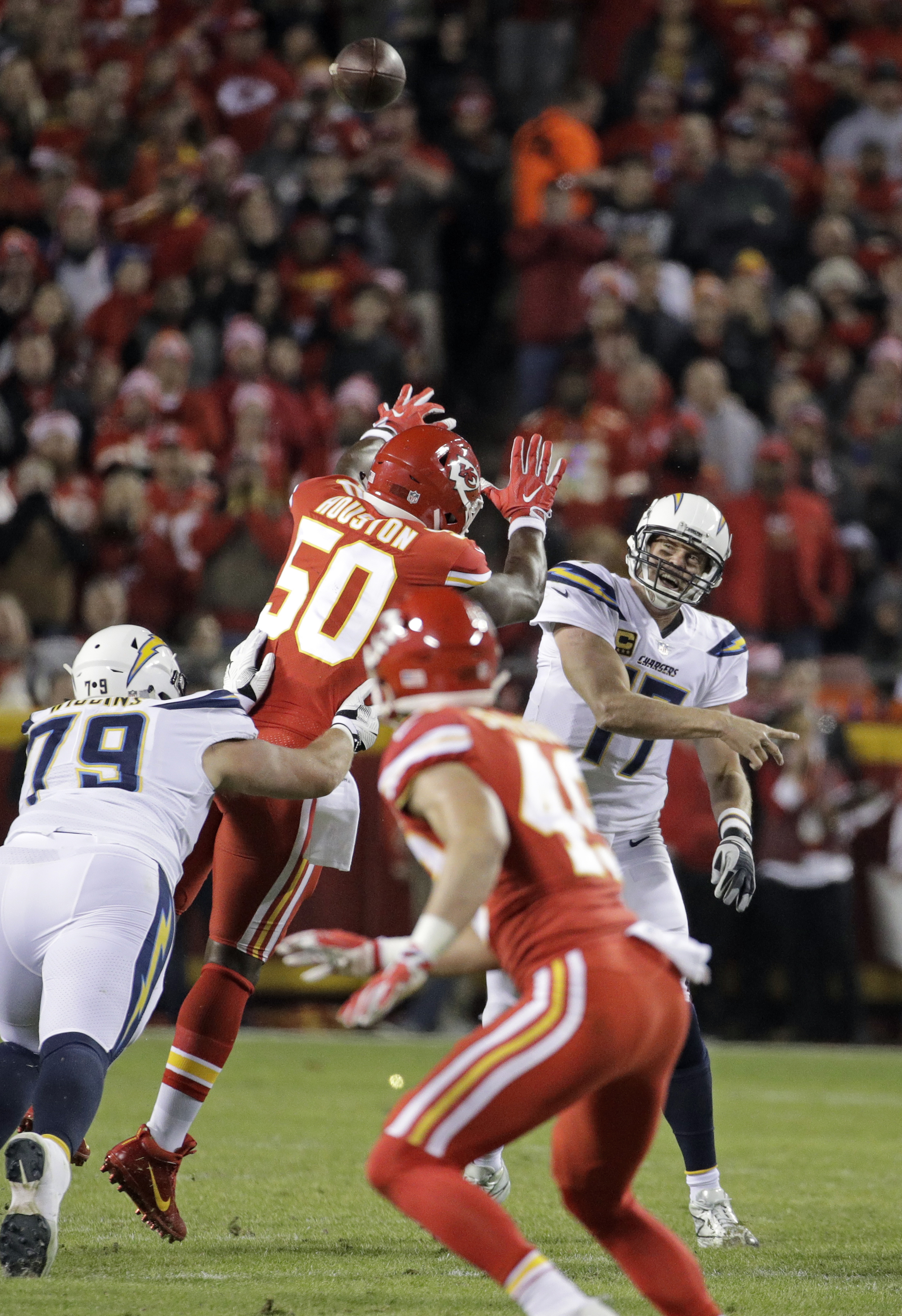 Chiefs rout Chargers 30-13 to seize control of AFC West race