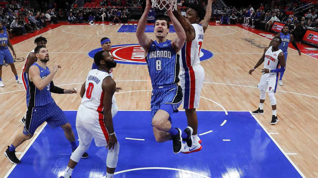 Sharp-shooting Pistons hold on for 114-110 win over Magic