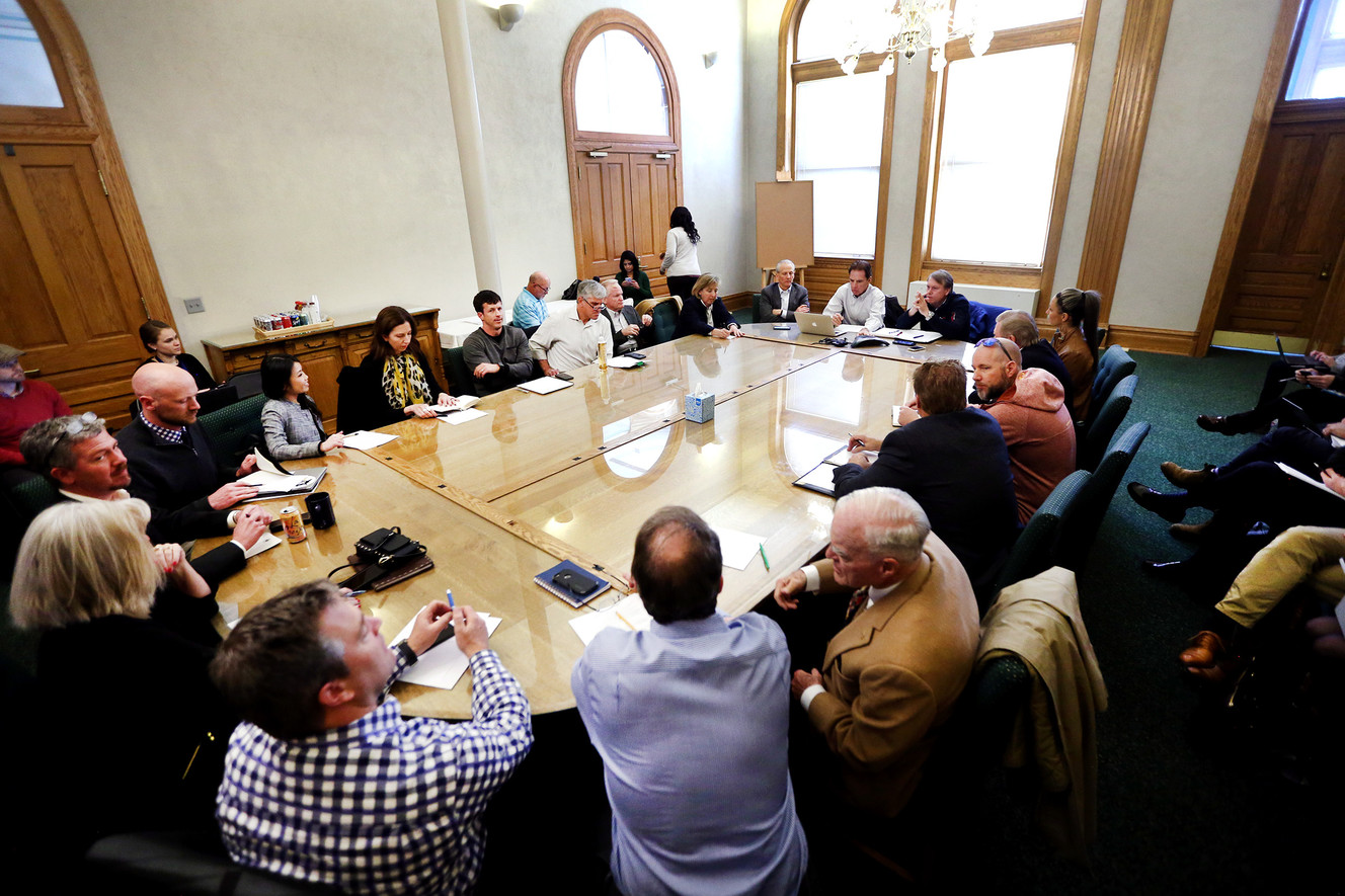 OEC Board meeting at the Salt Lake City-County Building in Salt Lake to discuss progress on Salt Lake City hosting another Olympic Games, on Monday, Dec. 18, 2017. (Photo: Scott G Winterton, KSL)