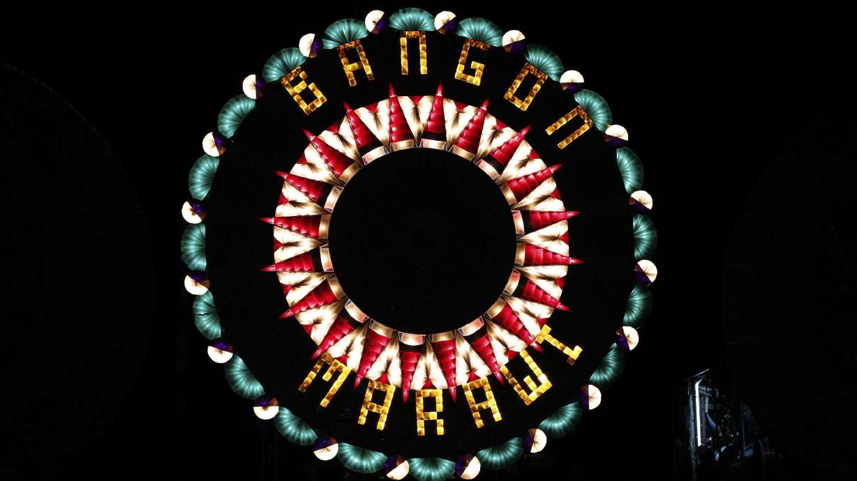 AP PHOTOS: Giant holiday lanterns light up the Philippines