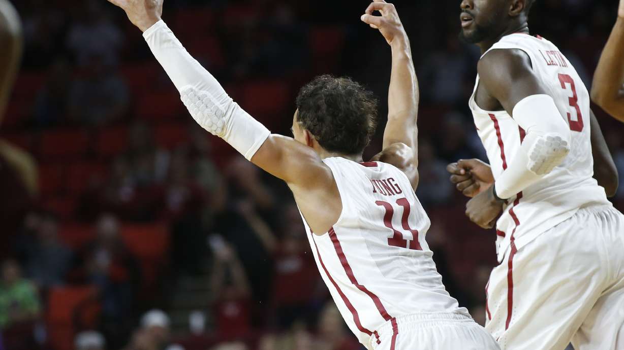 Young ties Division I record with 22 assists in Oklahoma win