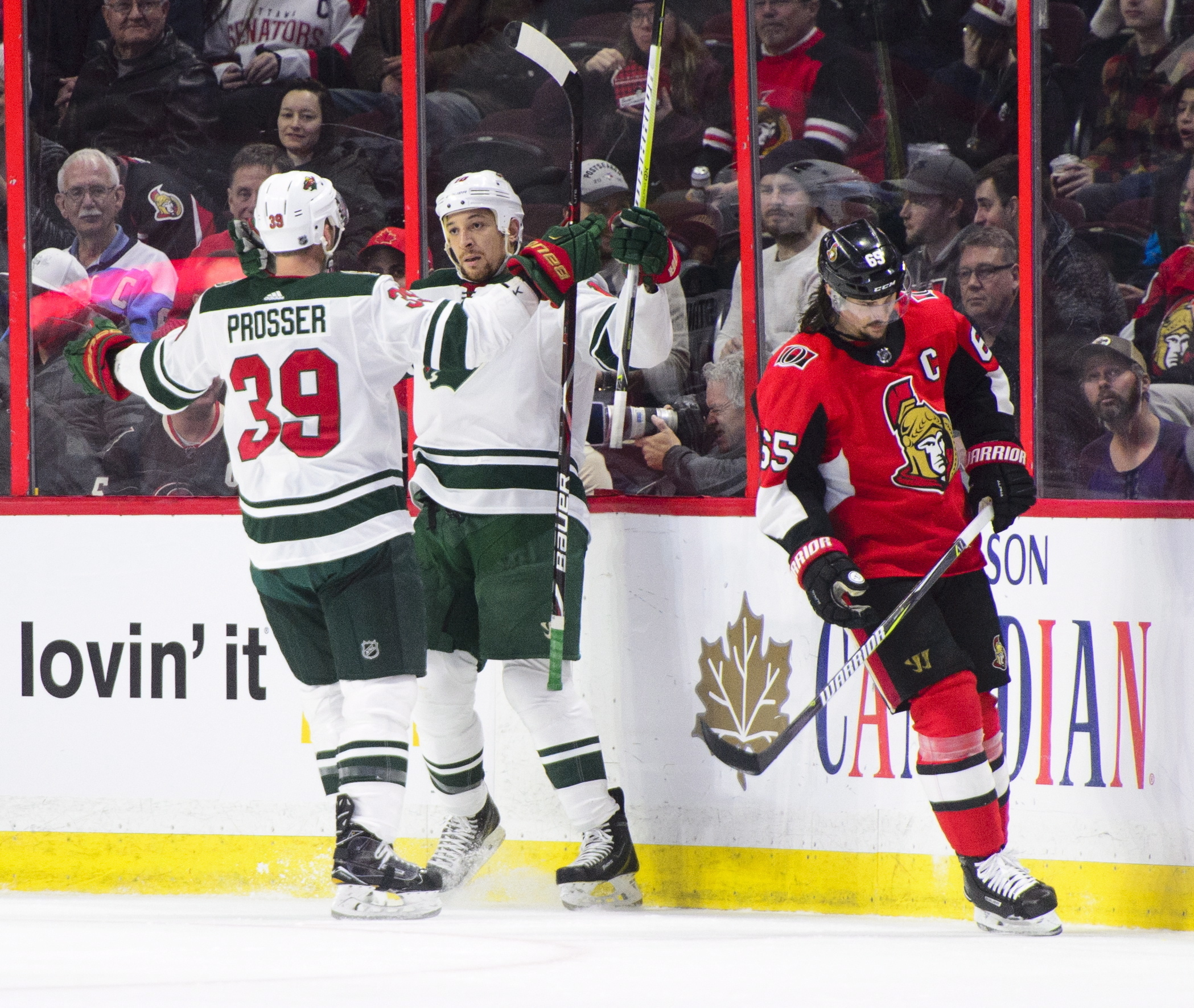 Staal's 2 goals help Wild rally past Senators 6-4