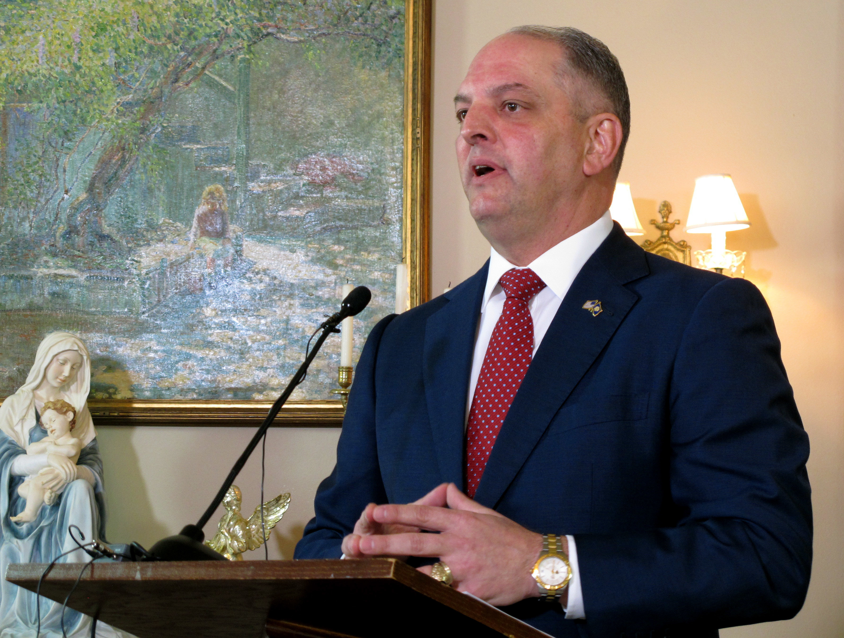 Louisiana gov: Aide resigned swiftly after harassment claim