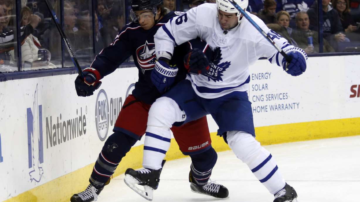 Joonas Korpisalo, Blue Jackets beat Maple Leafs 4-2