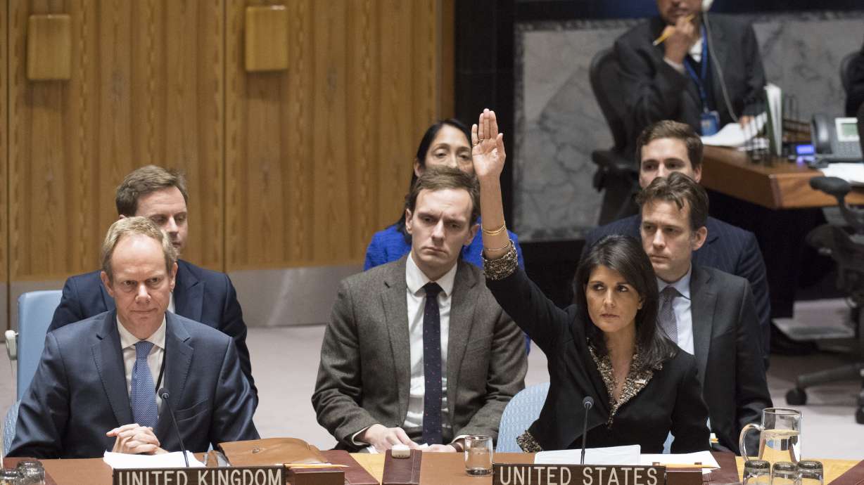 UN denounces US recognition of Jerusalem as Israeli capital
