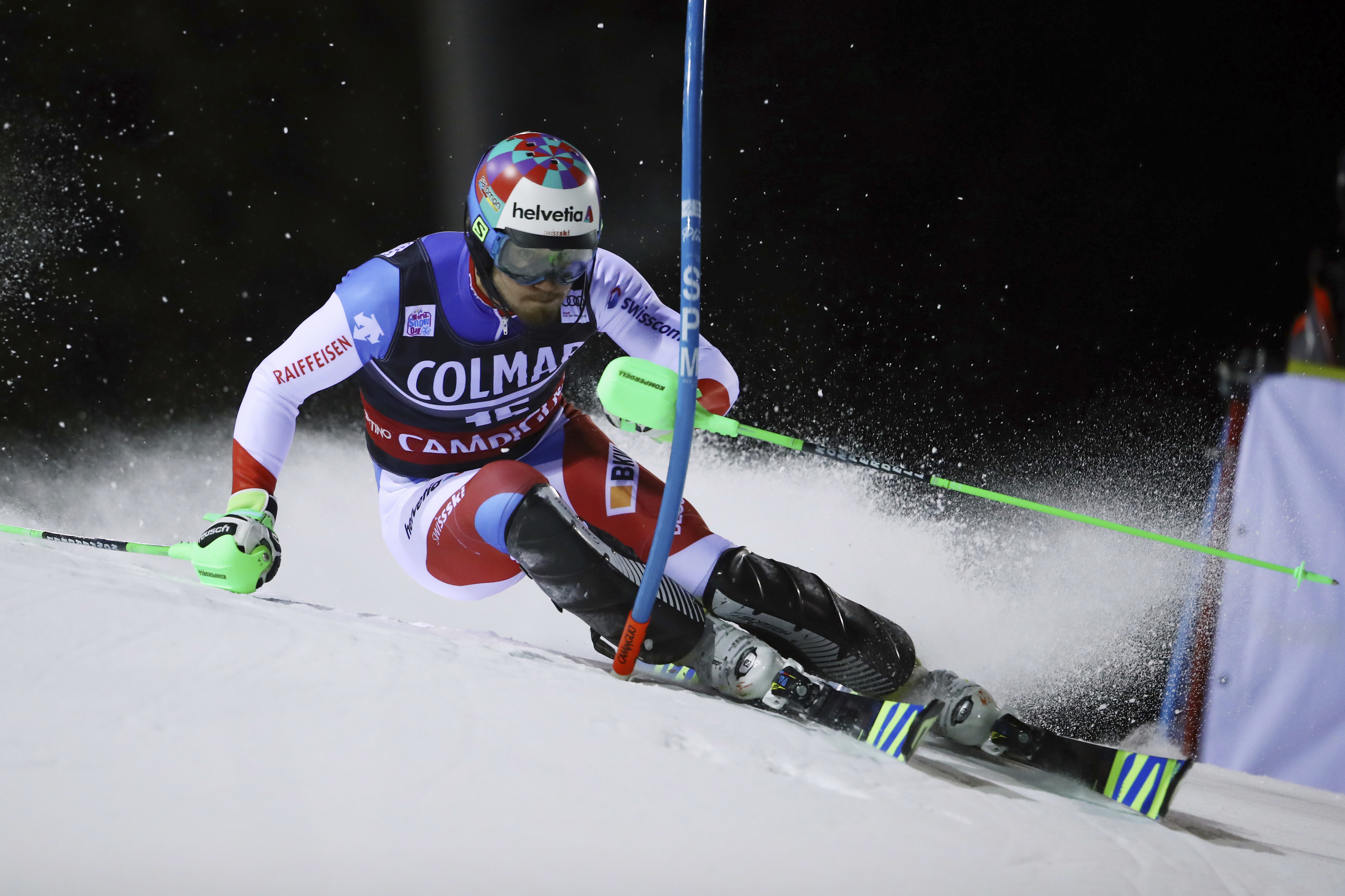 Hirscher wins Campiglio slalom 2 years after drone incident