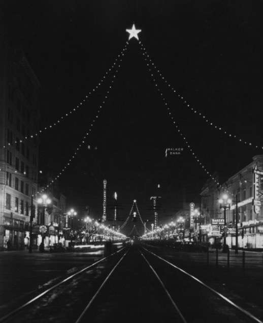 A photo of Main Street in downtown Salt Lake during Christmastime taken in 1952. (Photo: Utah State History)