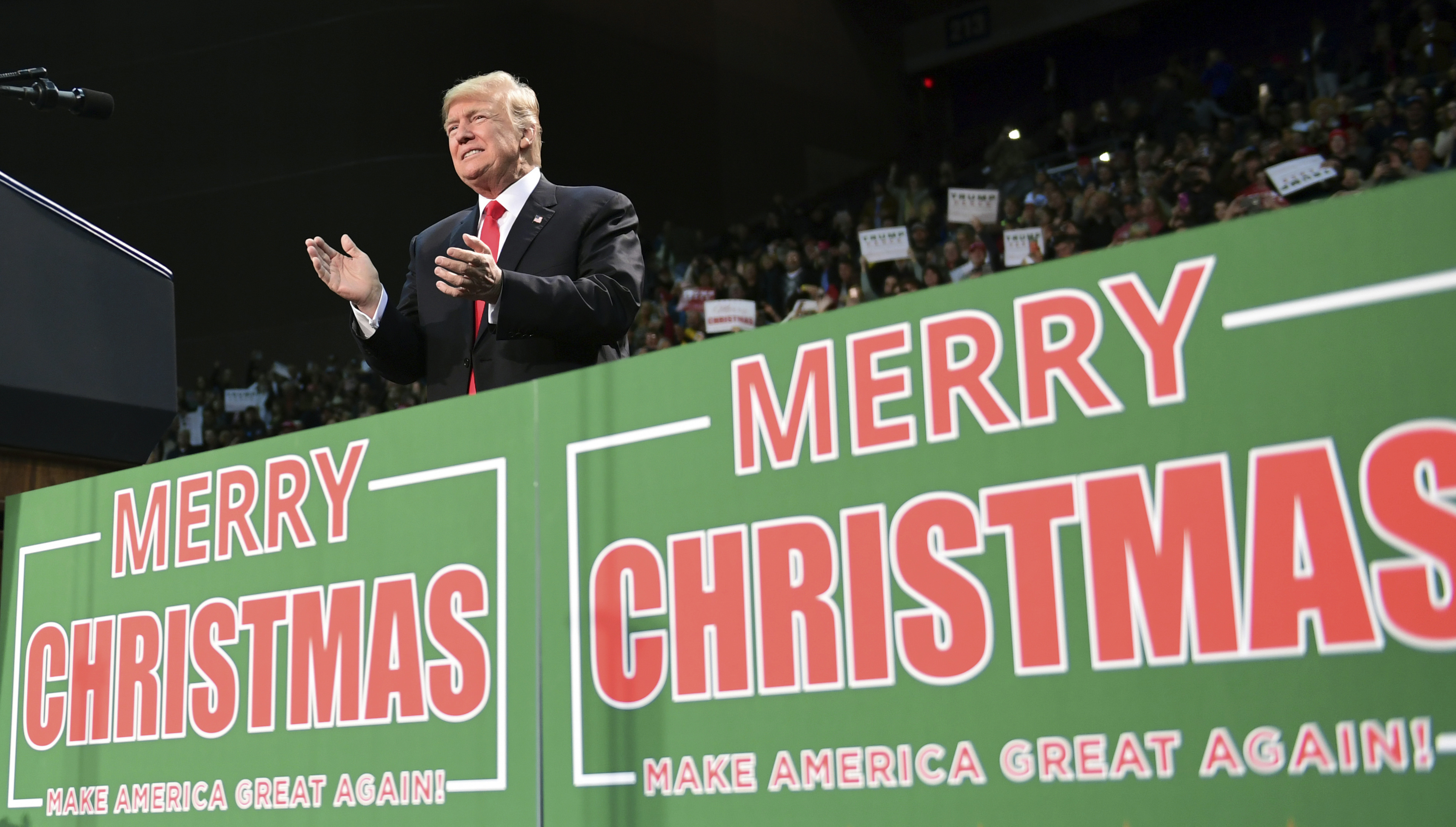 'Merry Christmas' for Trump is more than a wish