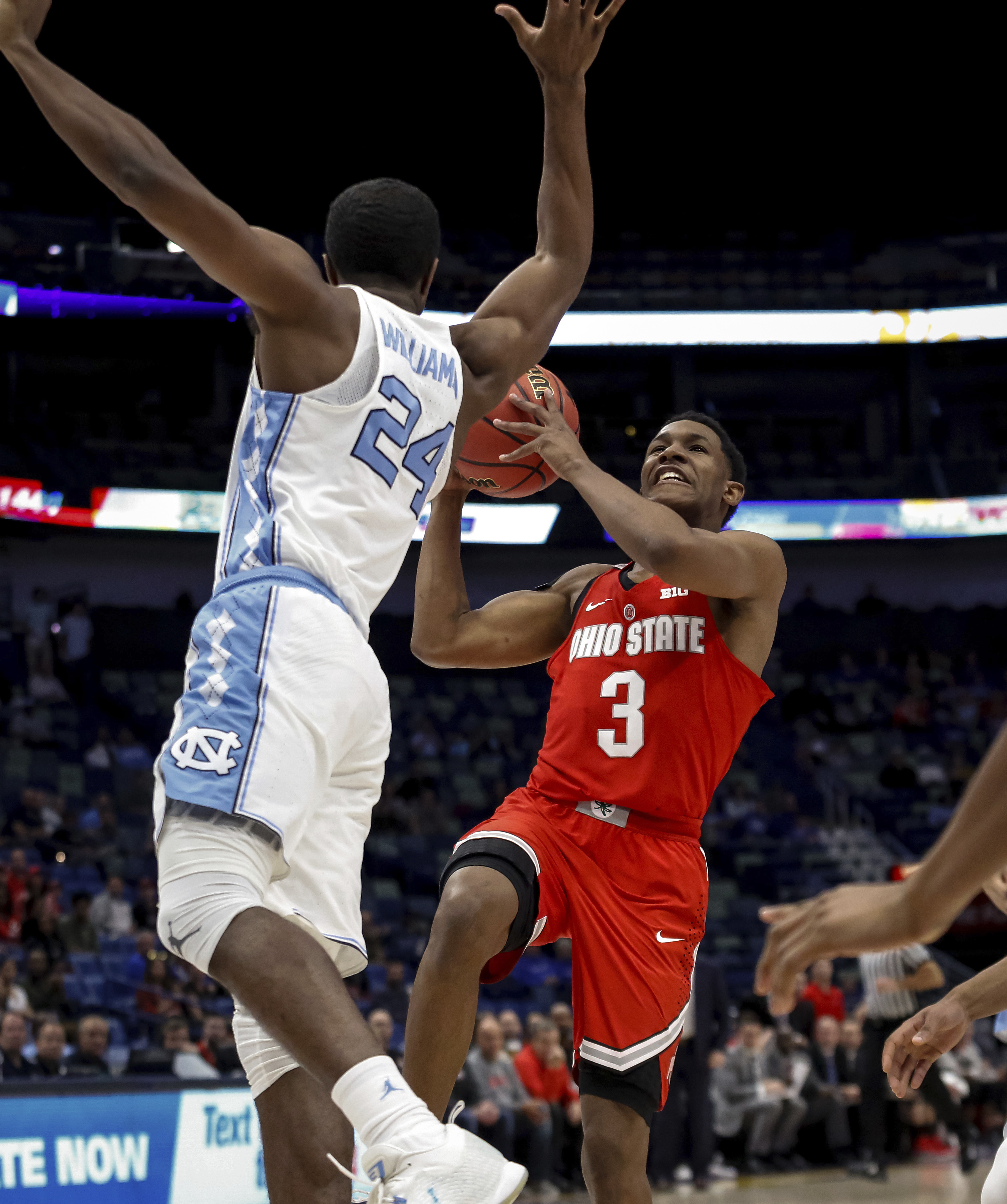 Berry, Pinson lift No. 5 UNC past Ohio State, 86-72