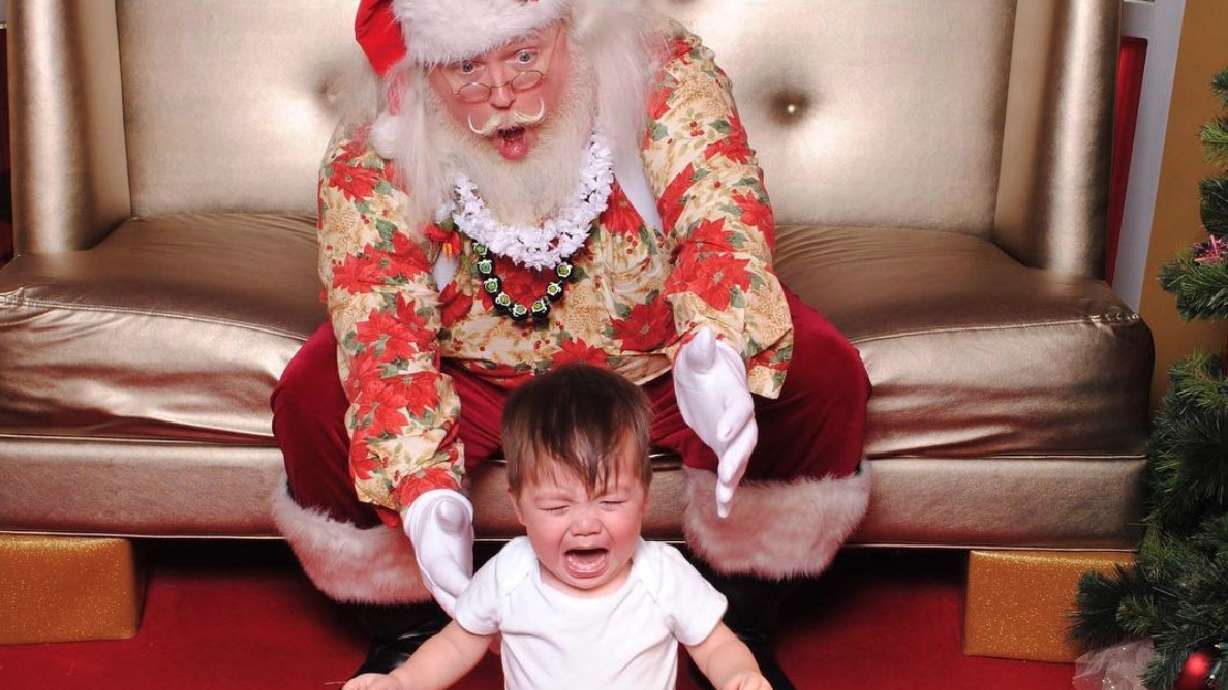 Photos: Kids who really didn’t like meeting Santa