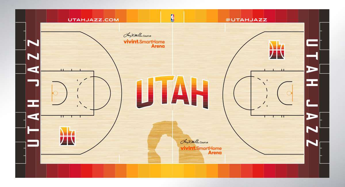 Jazz reveal red rock-inspired alternate jersey, court