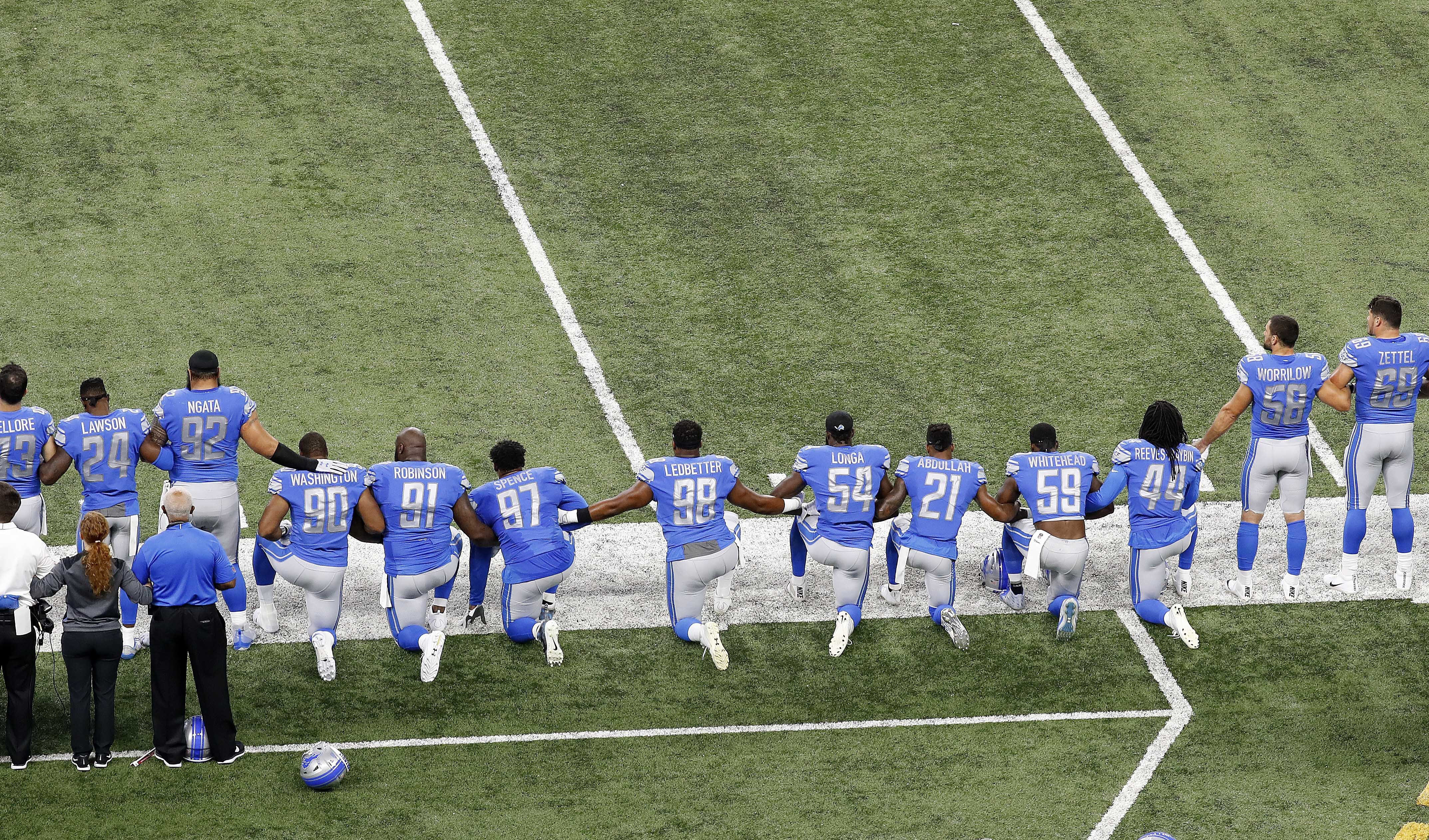 NFL protests named top sports story of 2017