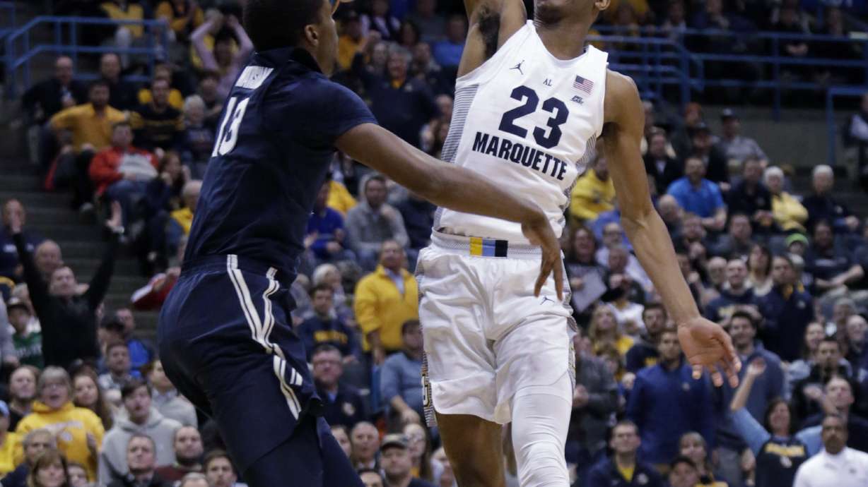 No. 6 Xavier takes league opener, holds off Marquette 91-87