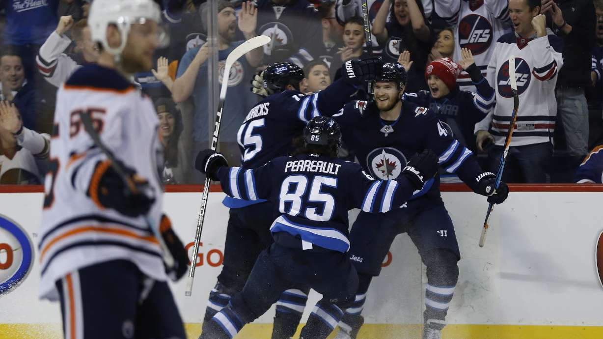 Armia nets 2, Jets top Oilers 4-3 despite Scheifele's injury