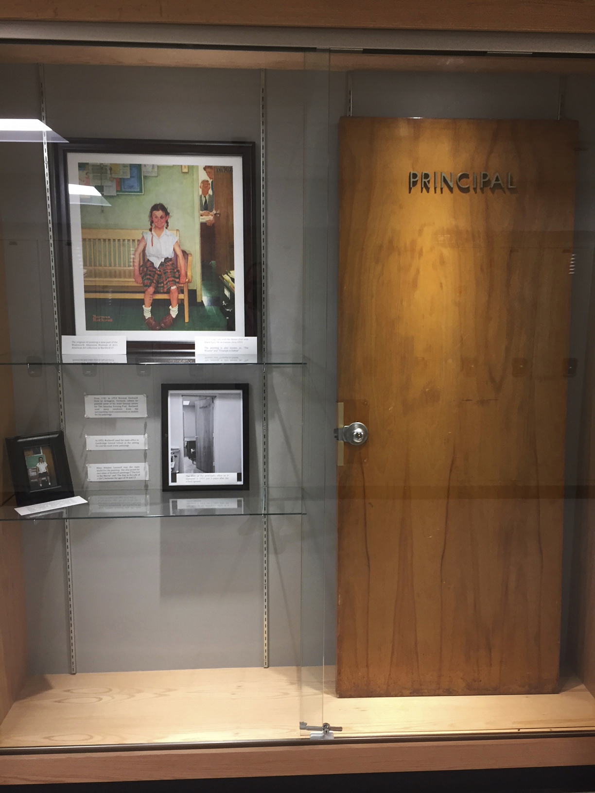 Principal's door from Rockwell's iconic 'Shiner' preserved