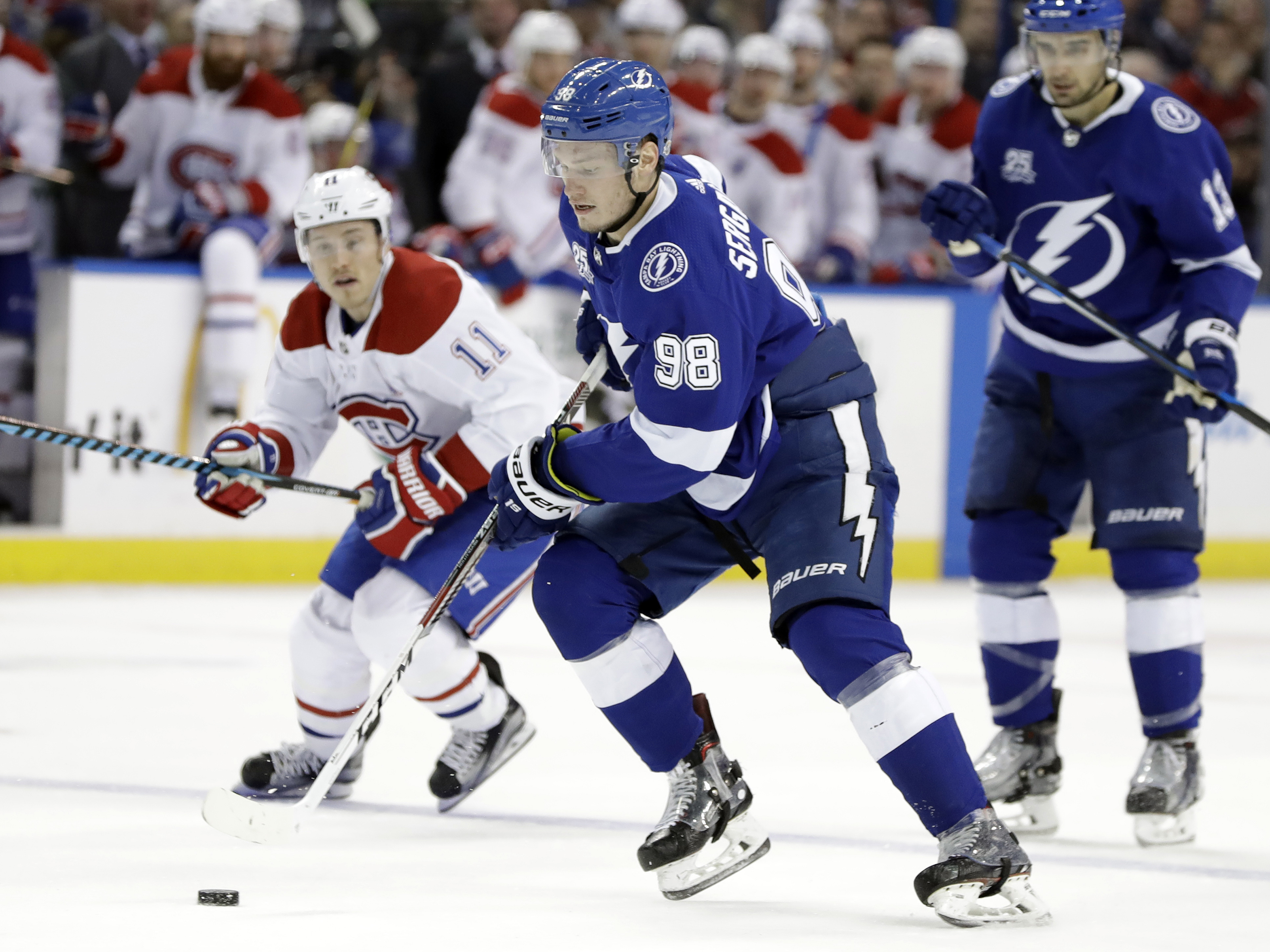 Stamkos leads surging Lightning past Canadiens 3-1
