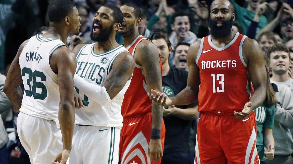 Irving scores 26, Celts rally from 26 to beat Houston 99-98