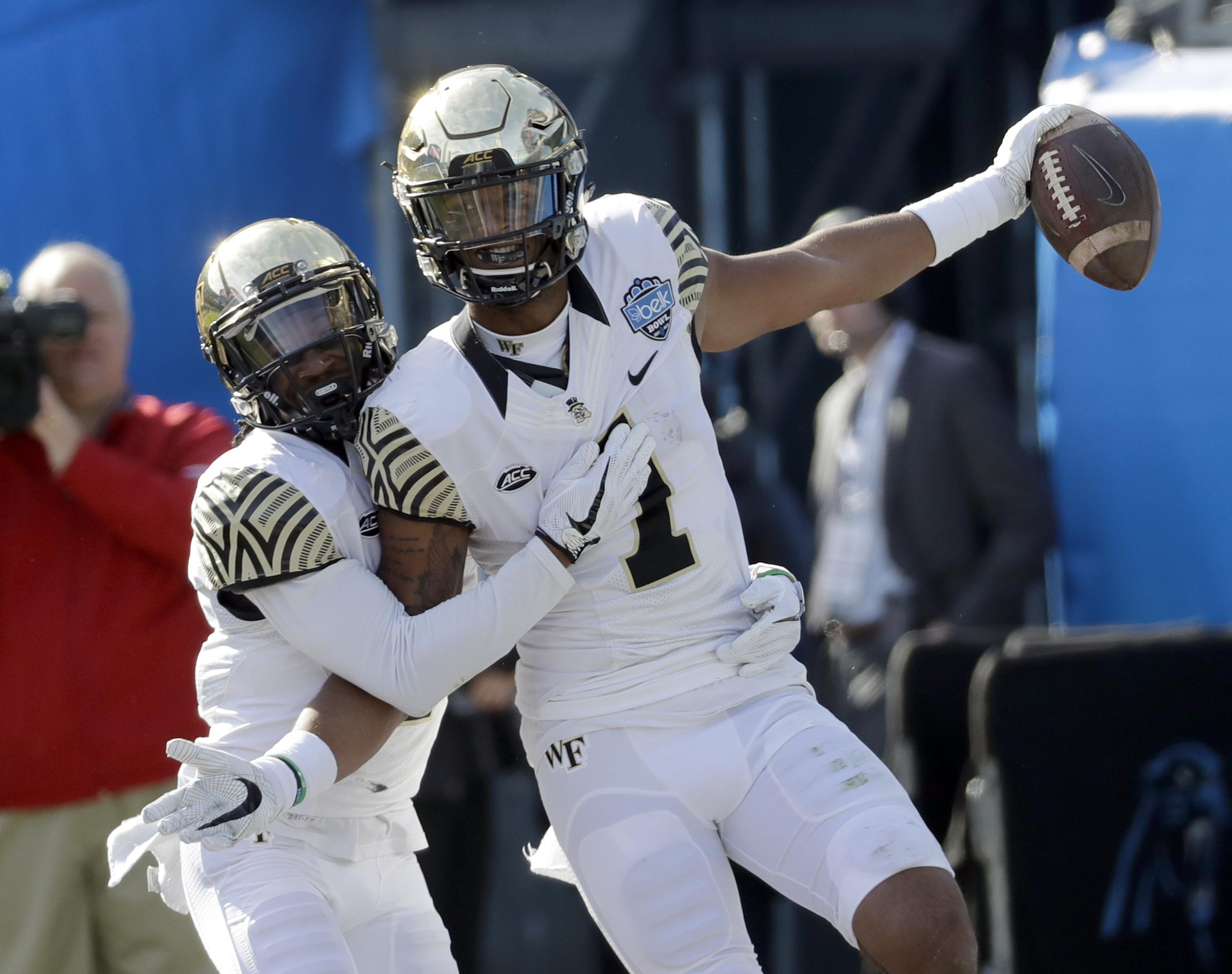 Wolford throws 4 TD passes, Wake Forest tops Texas A&M 55-52