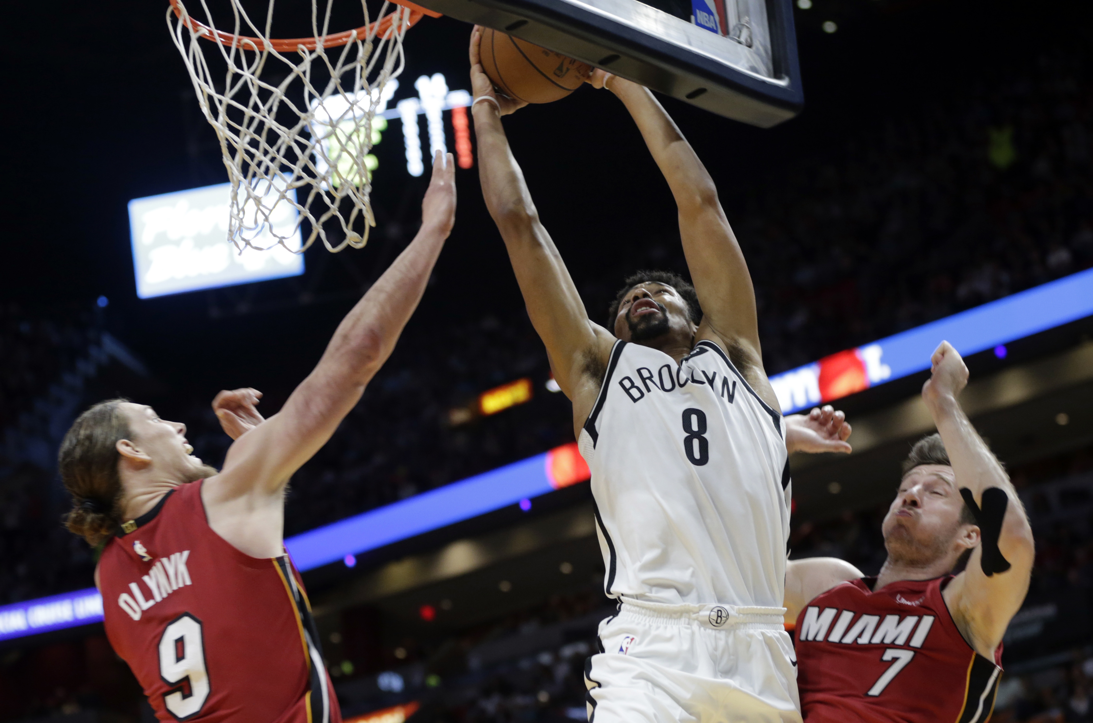 Nets embarrass Heat, leading by 38 before winning 111-87