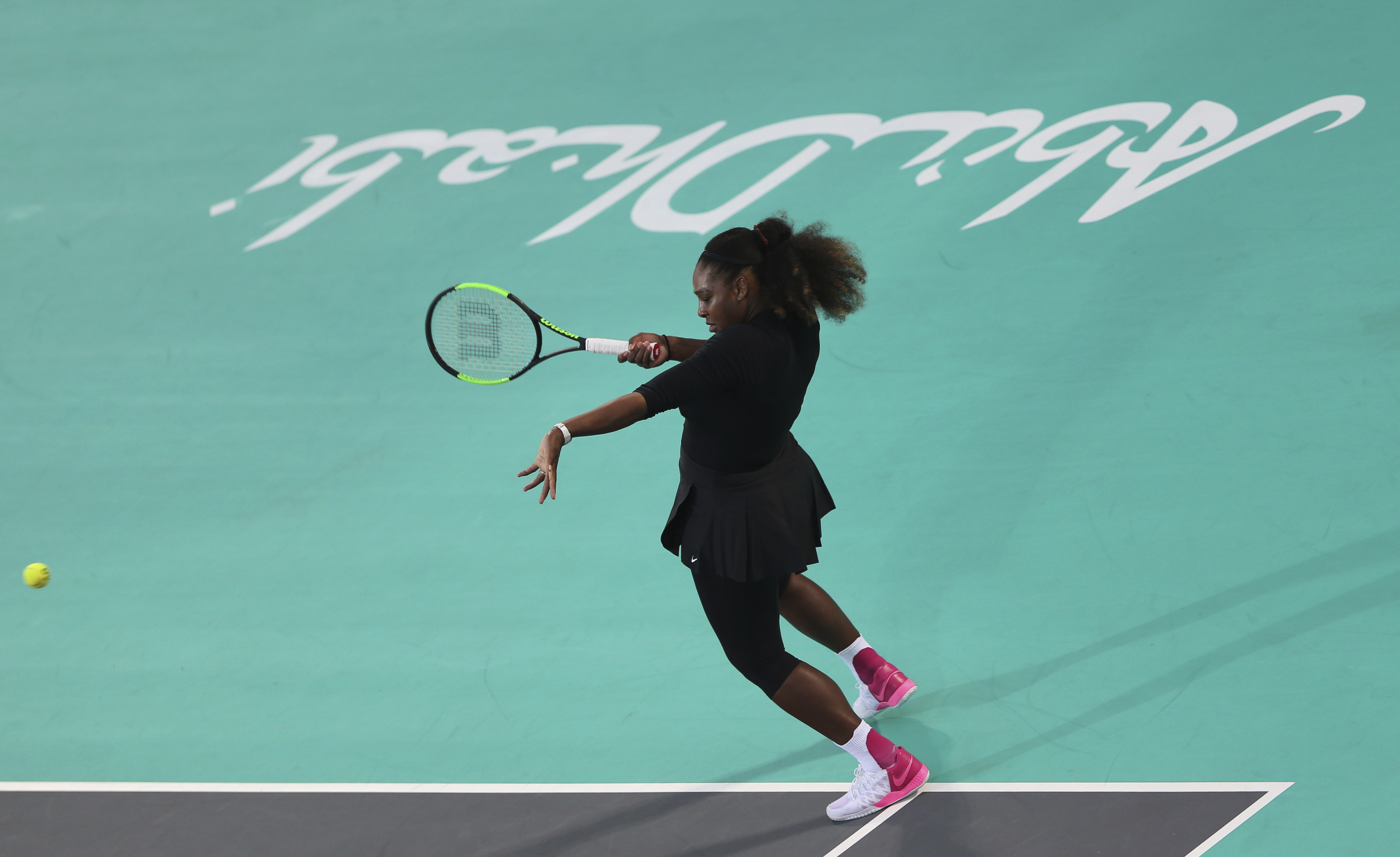 Serena loses in exhibition comeback after giving birth